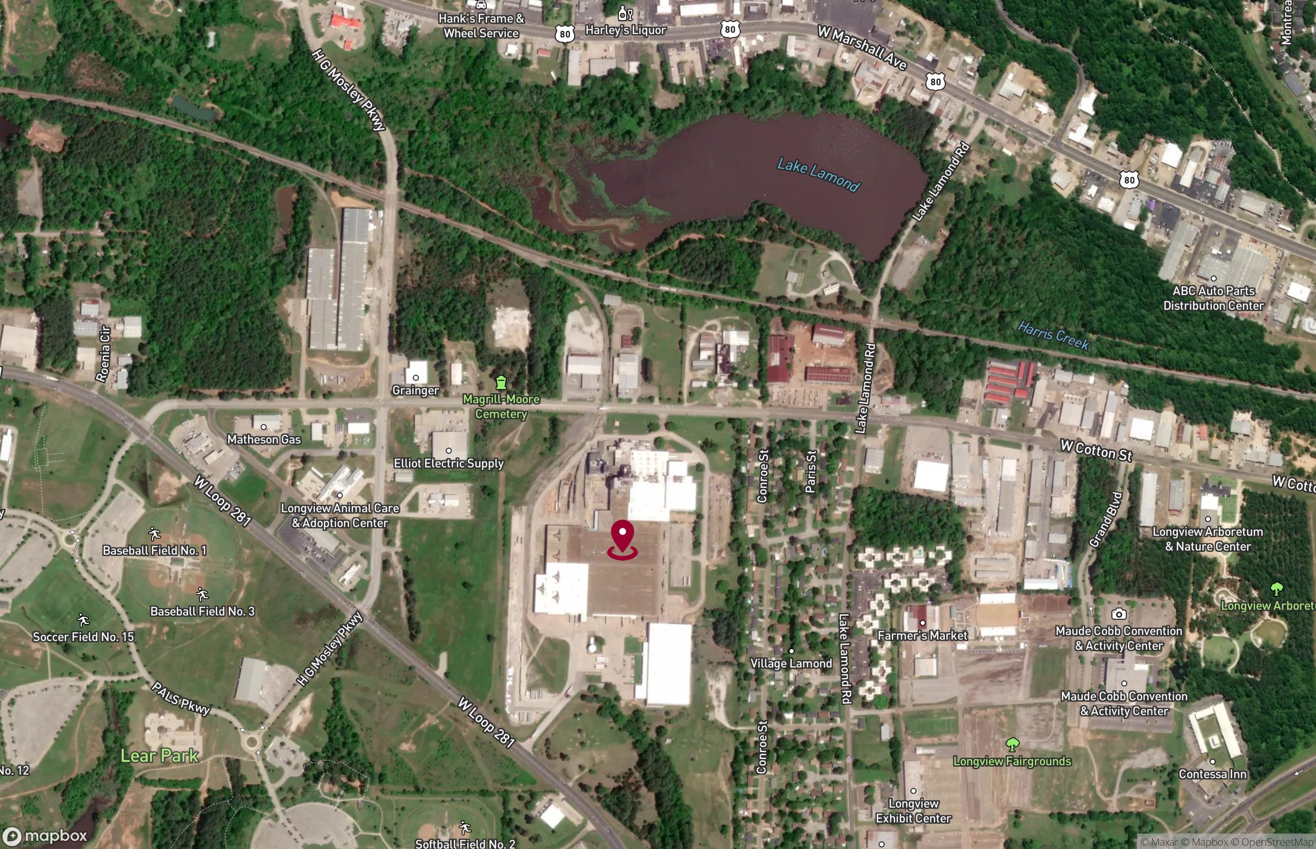 Map Industrial Property for Lease - 4350 W Loop 281, Longview, Texas, 75604-5519 (2)