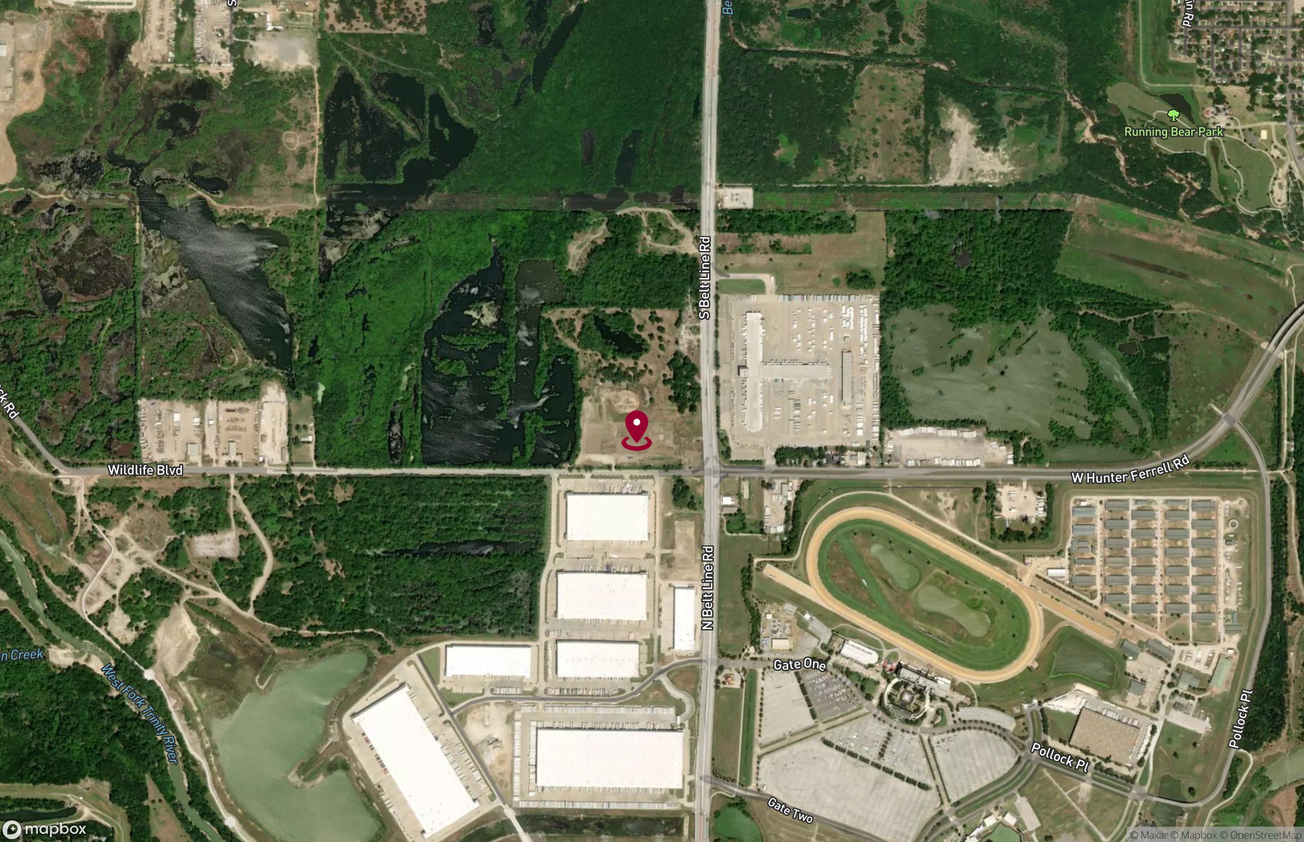 Map Industrial Property for Lease - 601 E Wildlife Blvd, Grand Prairie, Texas, 75050- (2)