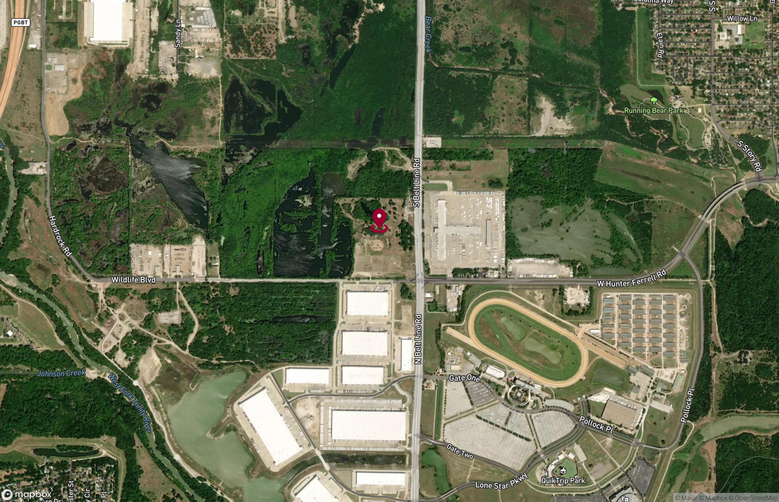 Map Industrial Property for Lease - 701 E Wildlife Pky, Grand Prairie, Texas, 75050- (2)