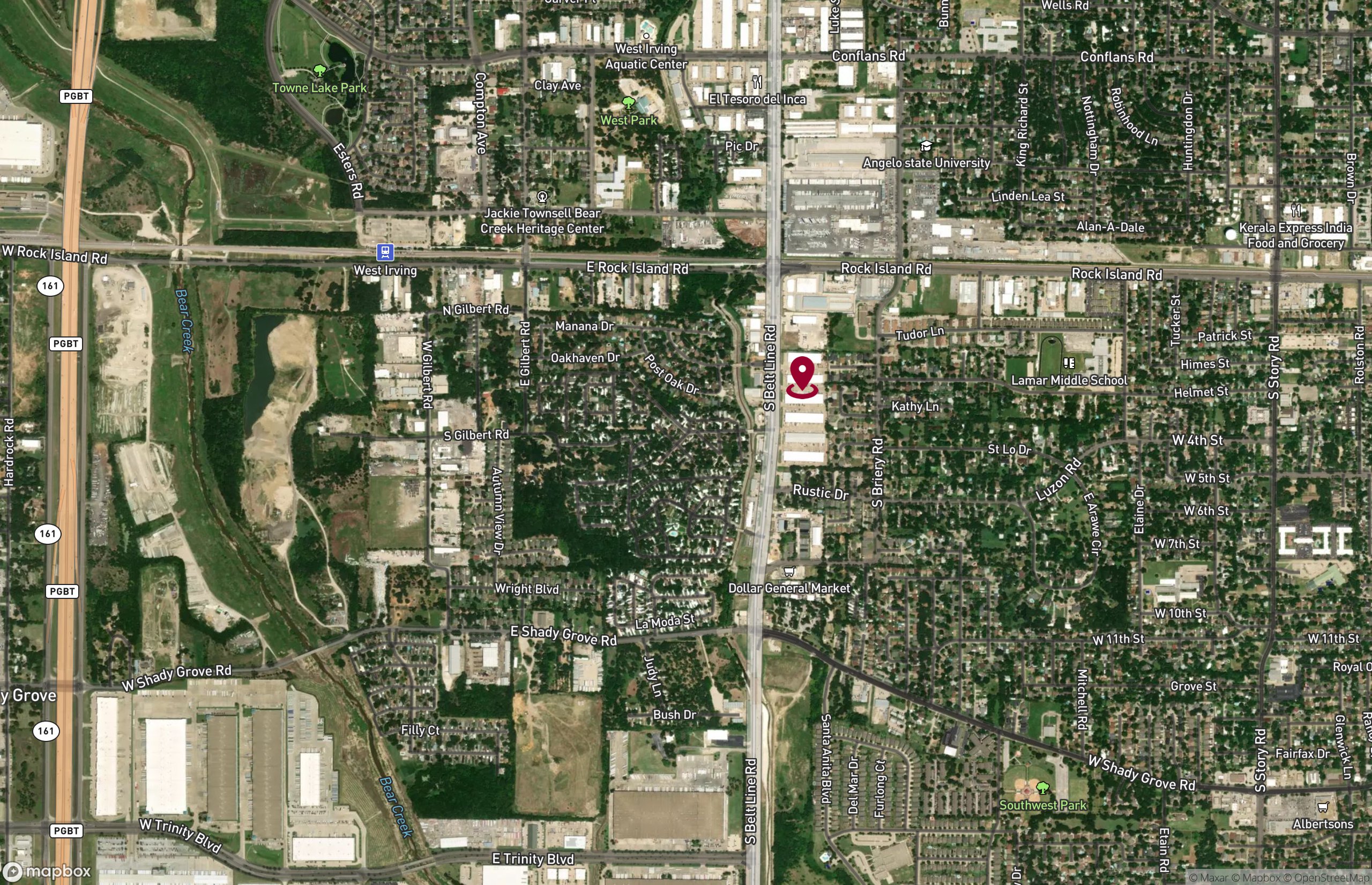 Map Industrial Property for Lease - 260 S Belt Line Rd, Irving, Texas, 75060-2139 (2)