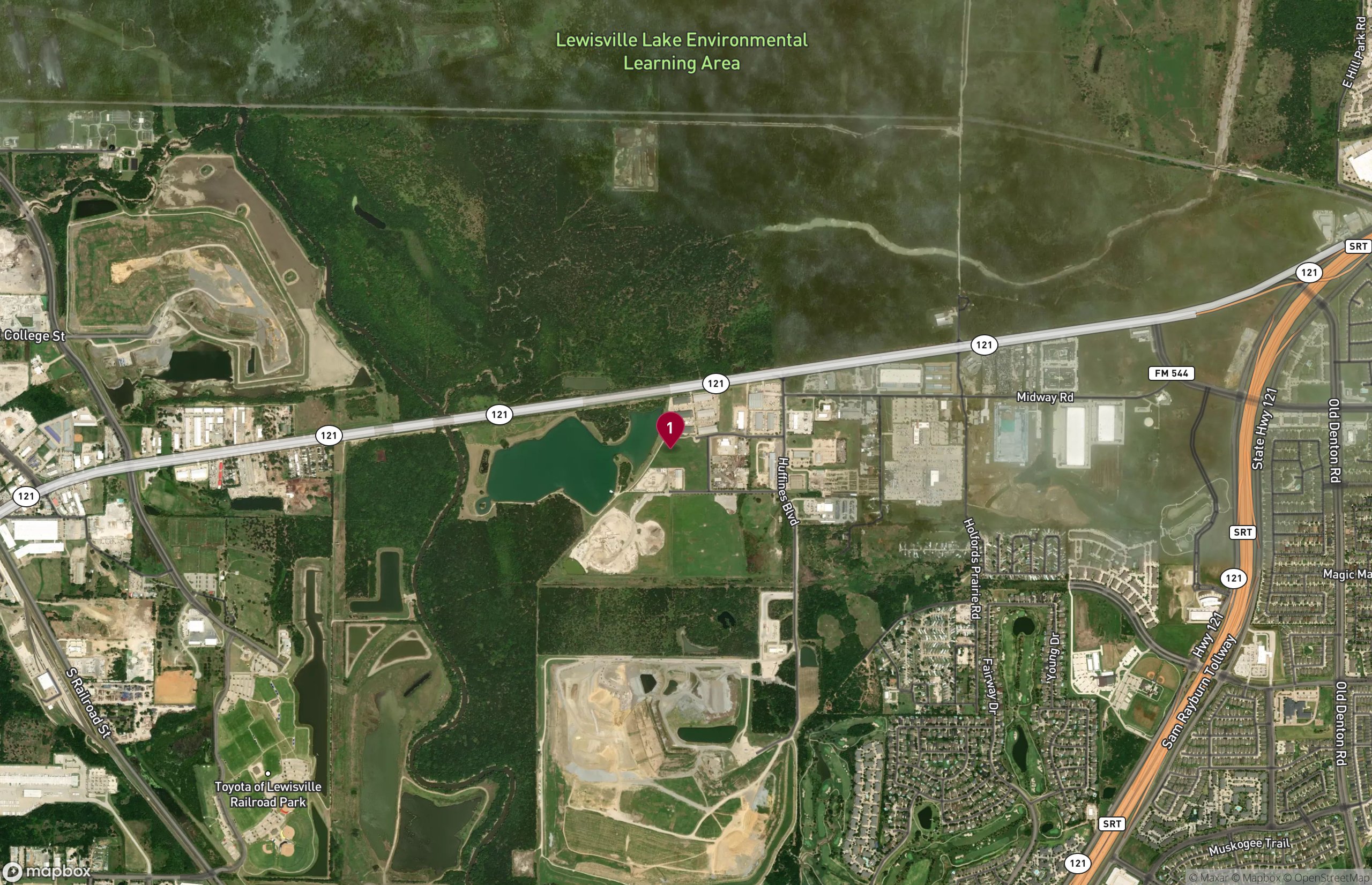 Map Industrial Property for Lease - 1580 Riverview Dr, Lewisville, Texas, 75056 (6)