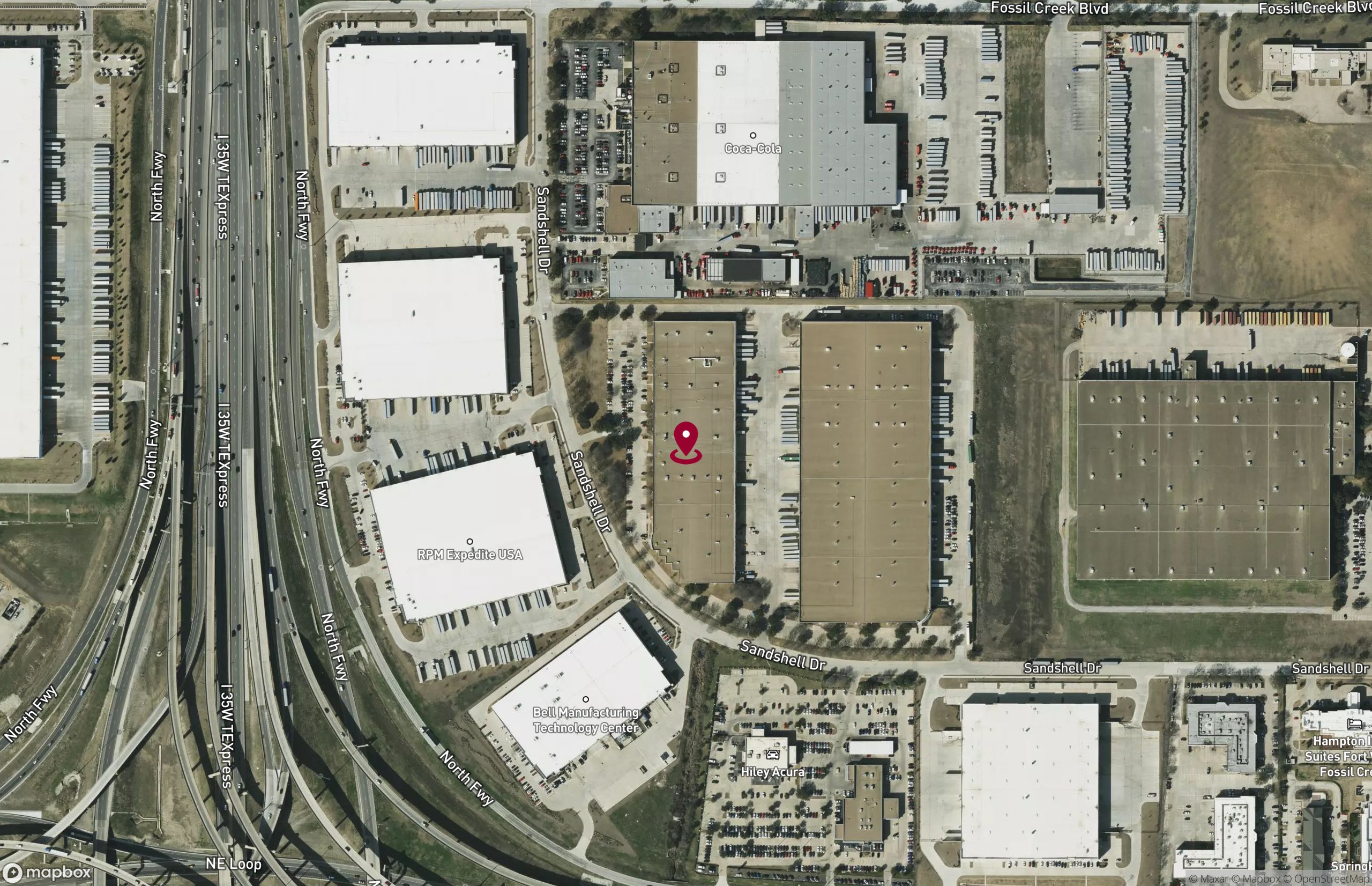 Map Industrial Property for Lease - 5400 Sandshell Dr, Fort Worth, Texas, 76137-2482 (2)