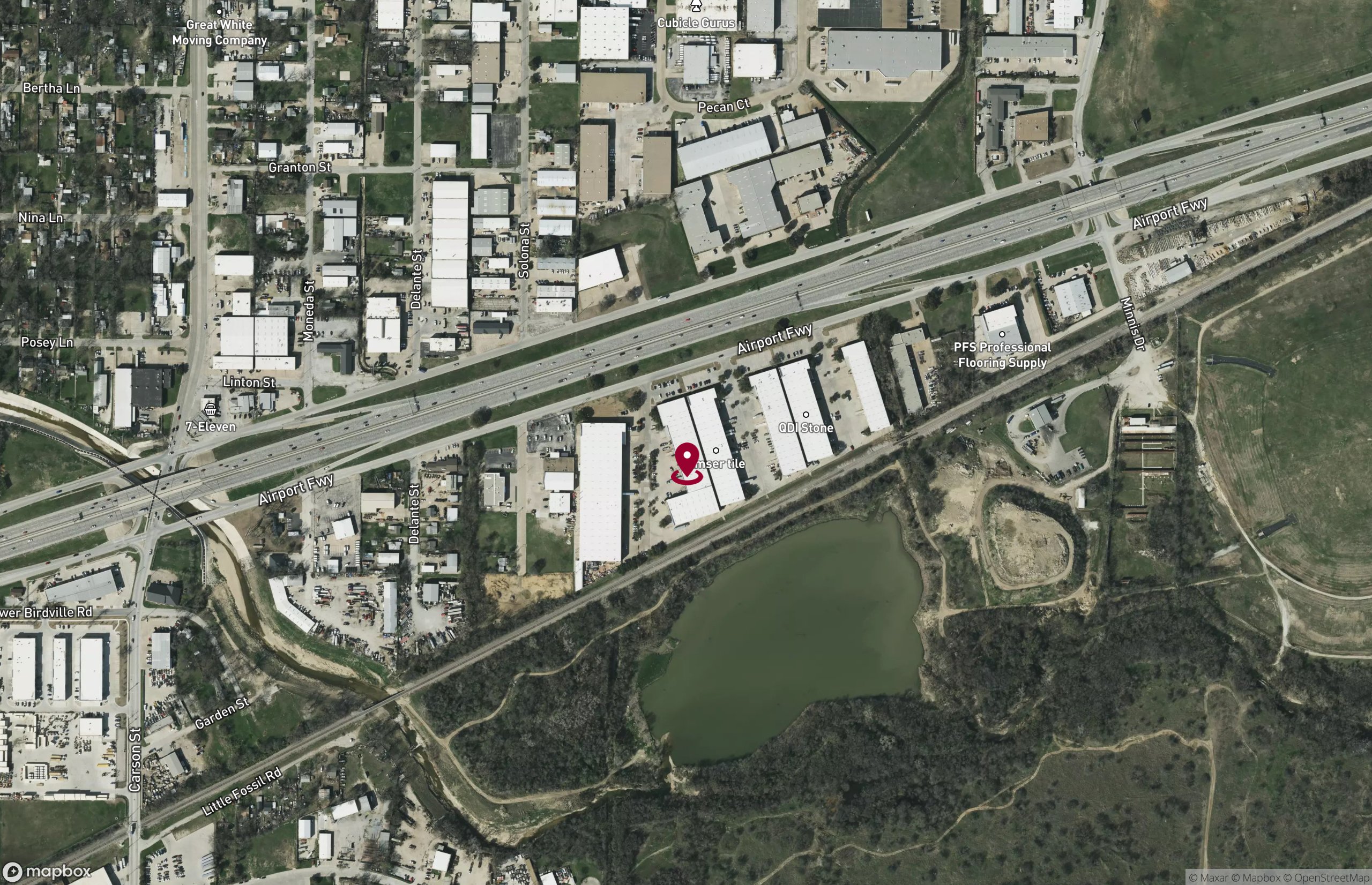 Map Industrial Property for Lease - 6312 Airport Fwy, Haltom City, Texas, 76117-5377 (2)