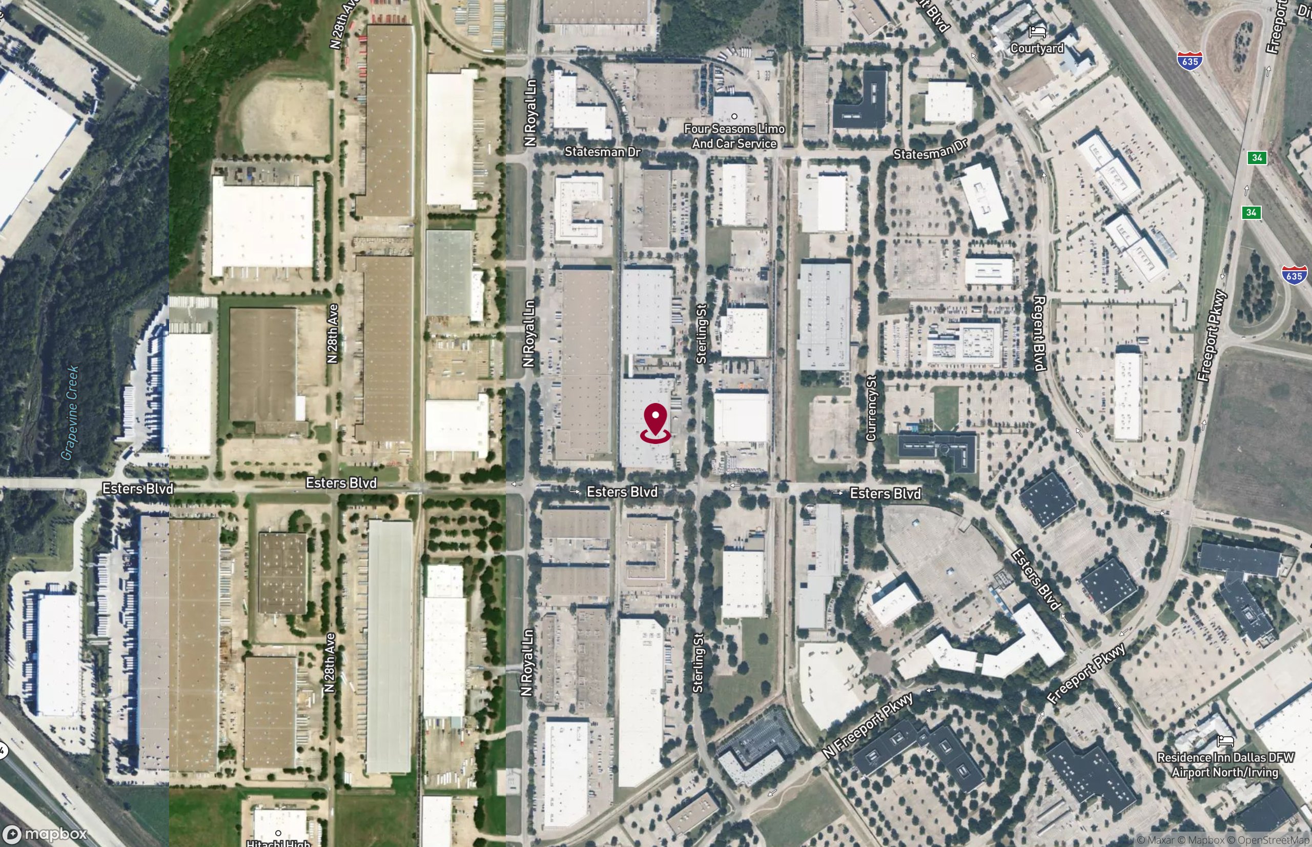 Map Industrial Property for Lease - 9001-9015 Sterling St, Irving, Texas, 75063-2515 (2)