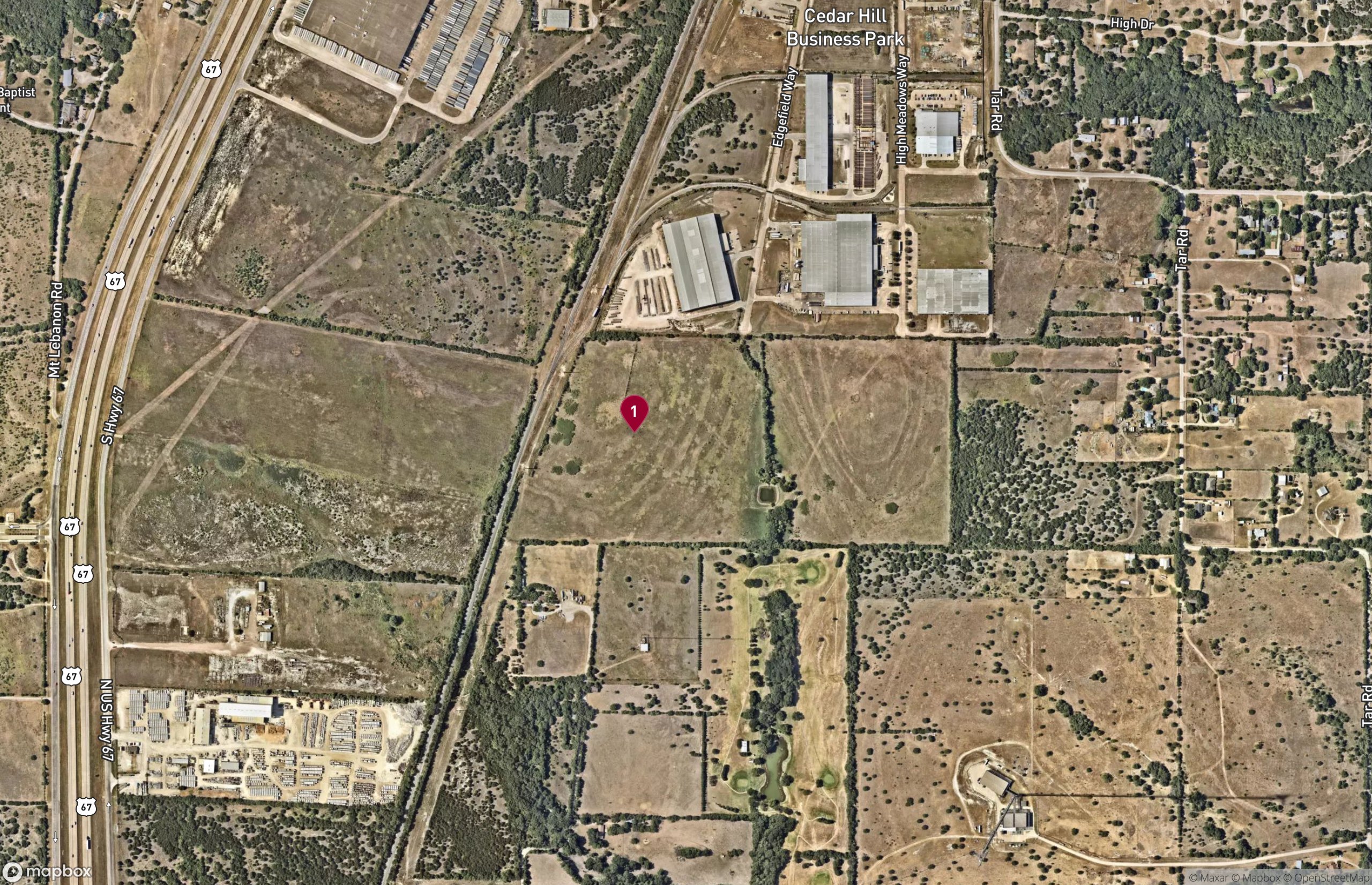 Map Industrial Property for Lease or Sale - S Highway 67, Cedar Hill, Texas, 75104-3621 (2)
