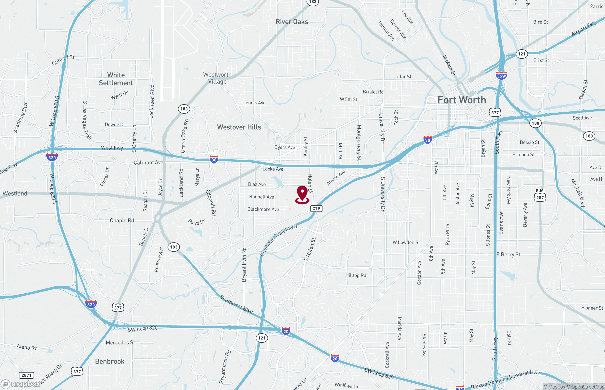 Map Office Property for Sale - 4701 Fletcher Ave, Fort Worth, Texas, 76107 (2)