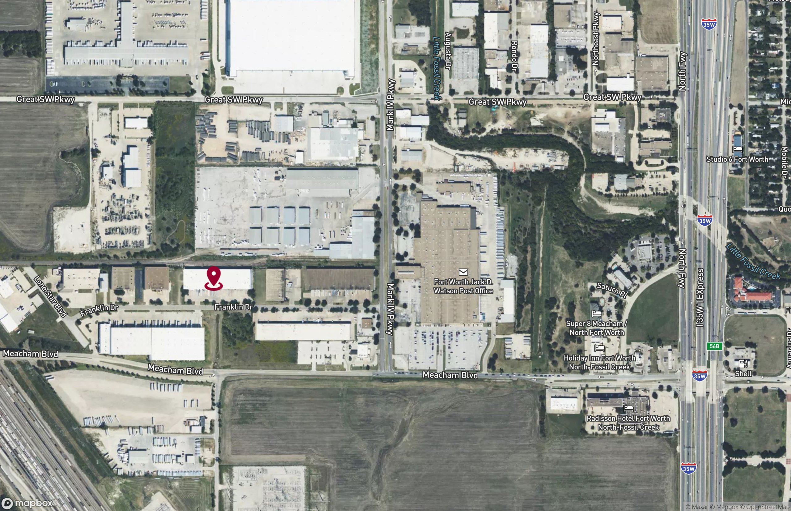Map Industrial Property for Lease - 2107-2113 Franklin Dr, Fort Worth, Texas, 76106 (2)