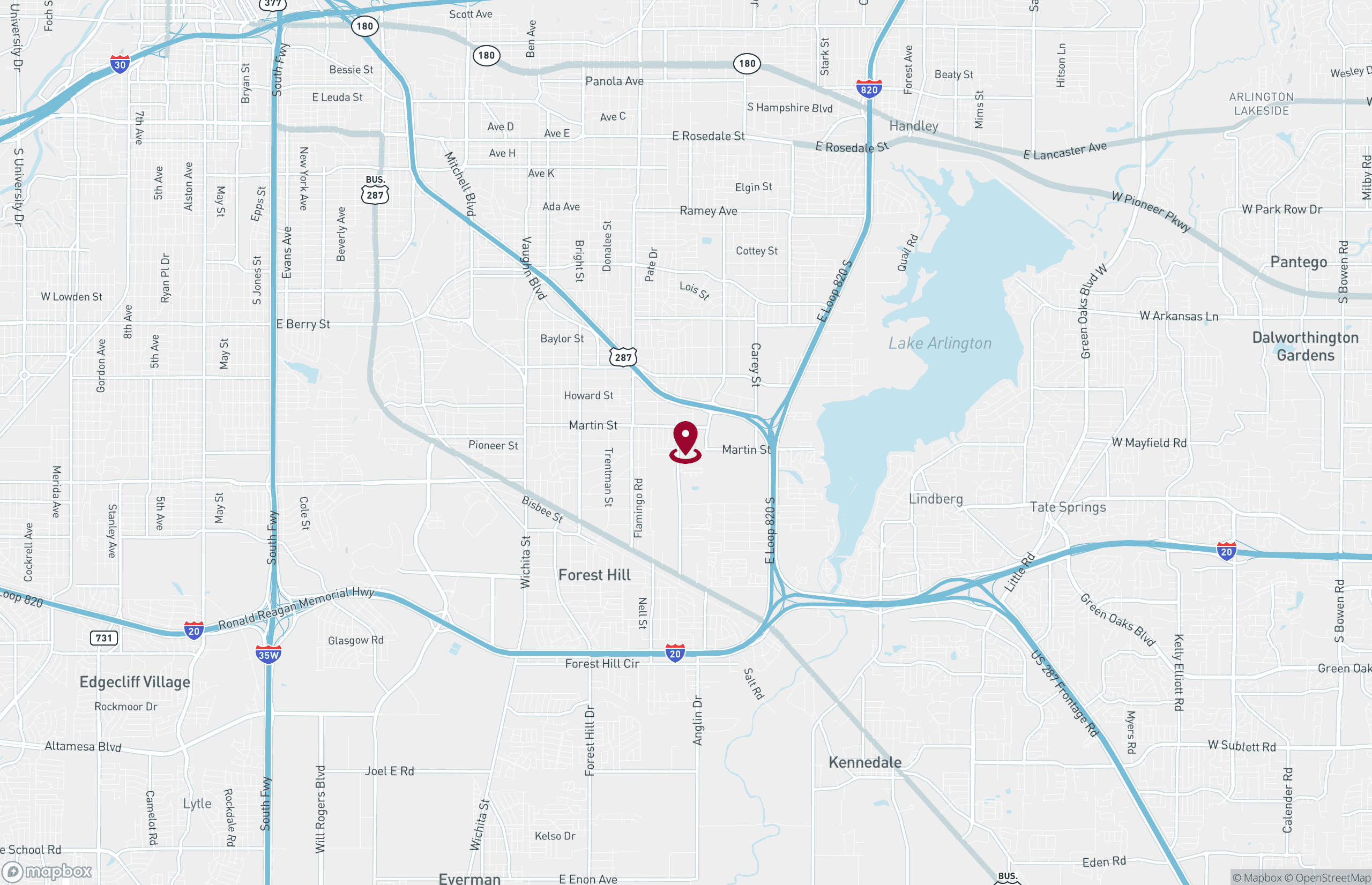 Map Industrial Property for Lease or Sale - 4901 Parker Henderson Rd, Fort Worth, Texas, 76119 (2)