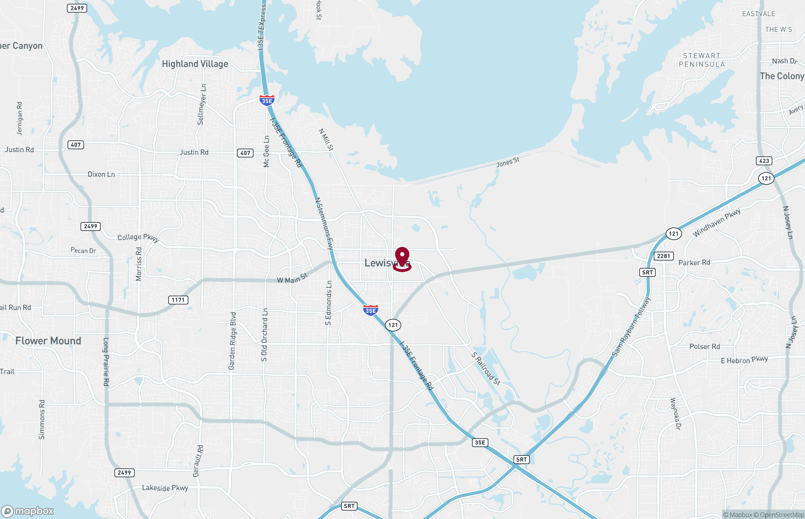 Map Industrial Property for Lease or Sale - 410 E Church St, Lewisville, Texas, 75057 (2)