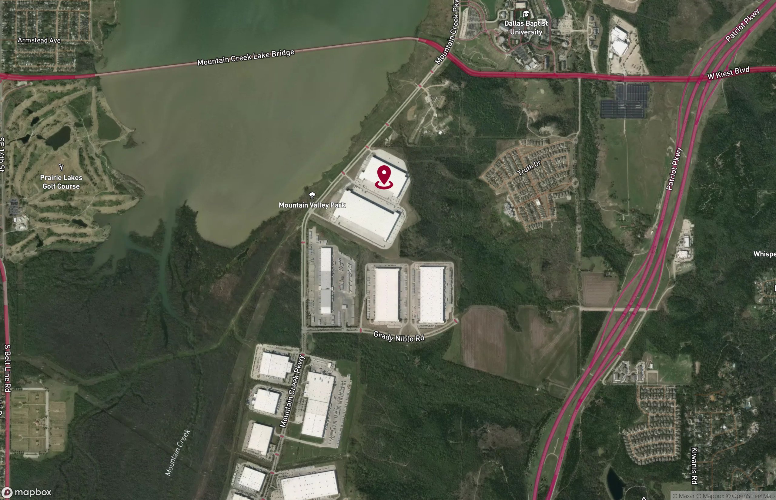 Map Industrial Property for Lease - 3584 Mountain Creek Pkwy, Dallas, Texas, 75249-1703 (2)