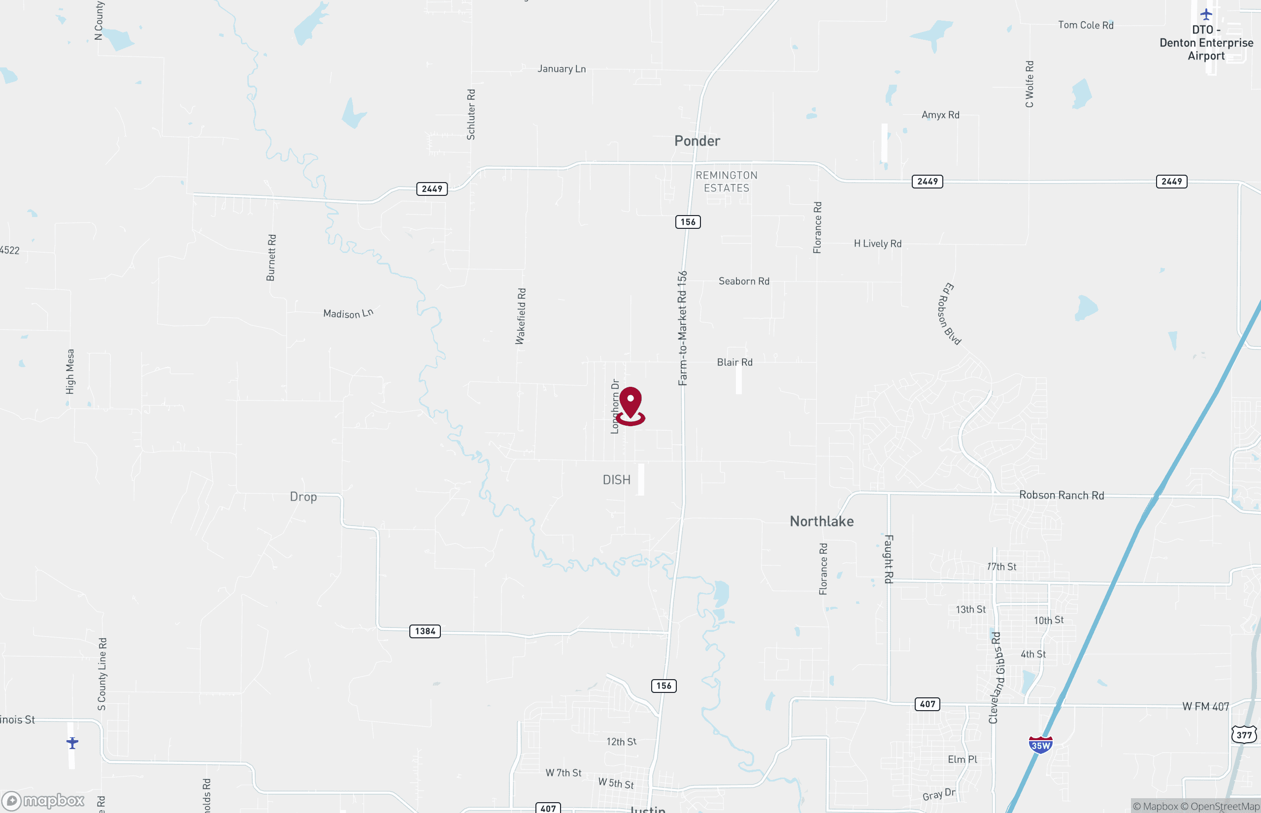 Map Industrial Property for Sale - 9733 Wildflower Way, Justin, Texas, 76247 (2)