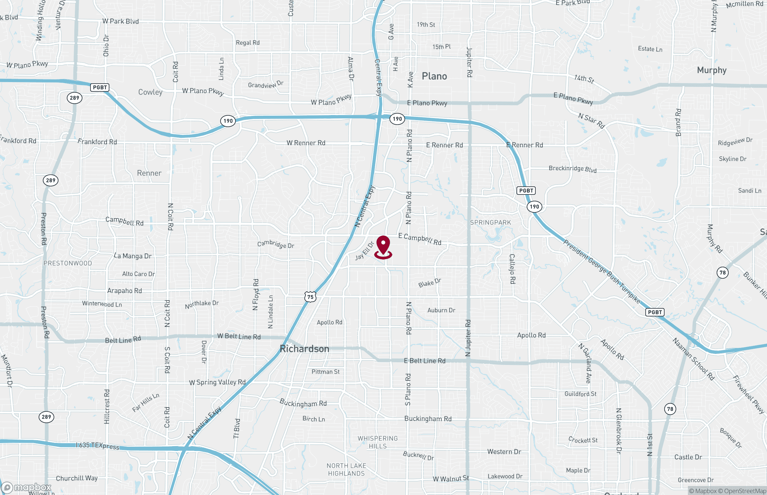 Map Office Property for Sale - 1801 N Glenville Dr, Richardson, Texas, 75081 (2)