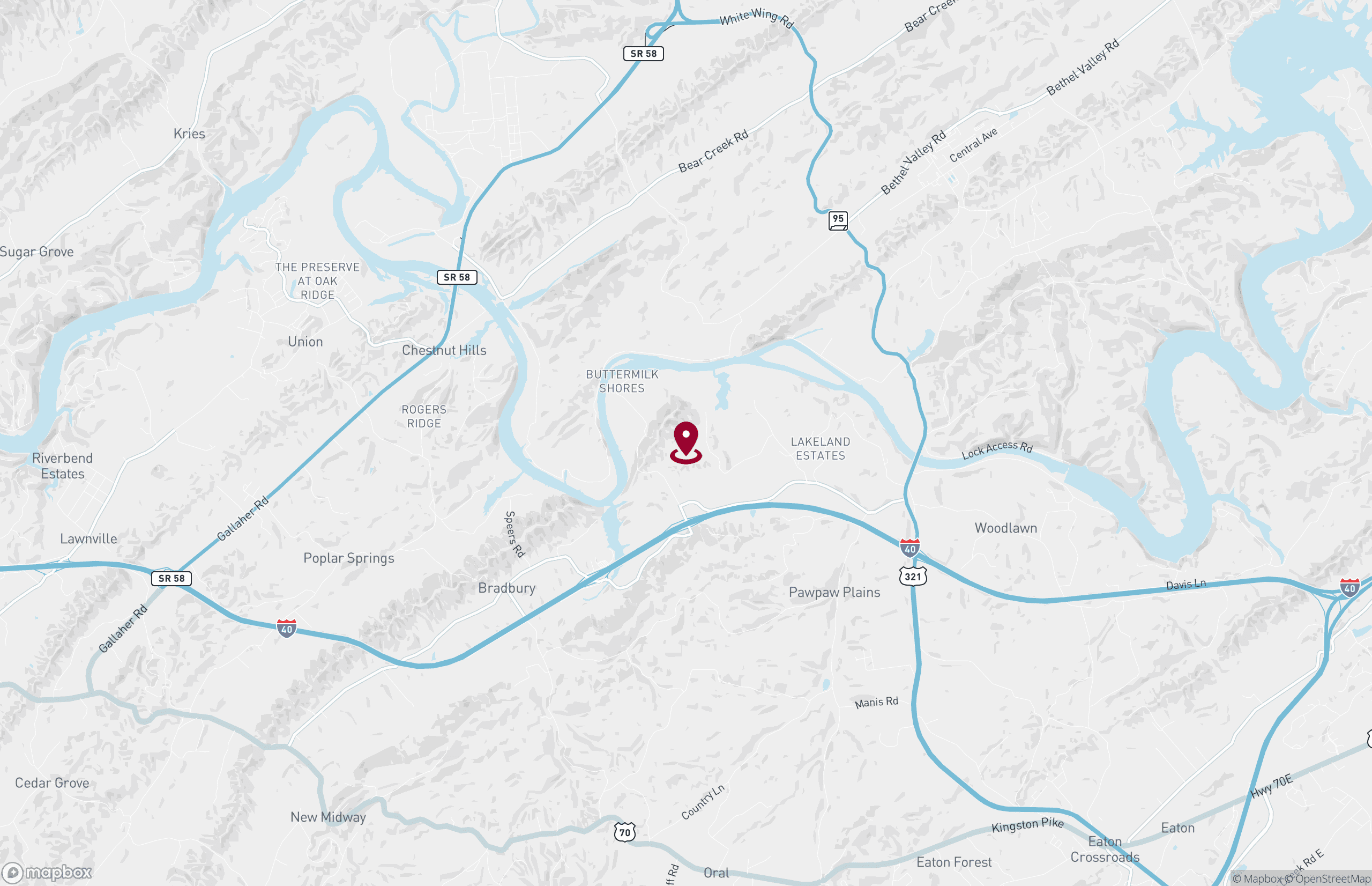 Map Industrial Property for Lease - 128 Pawnook Farm Rd - Phase II, Lenoir City, Tennessee, 37771 (2)