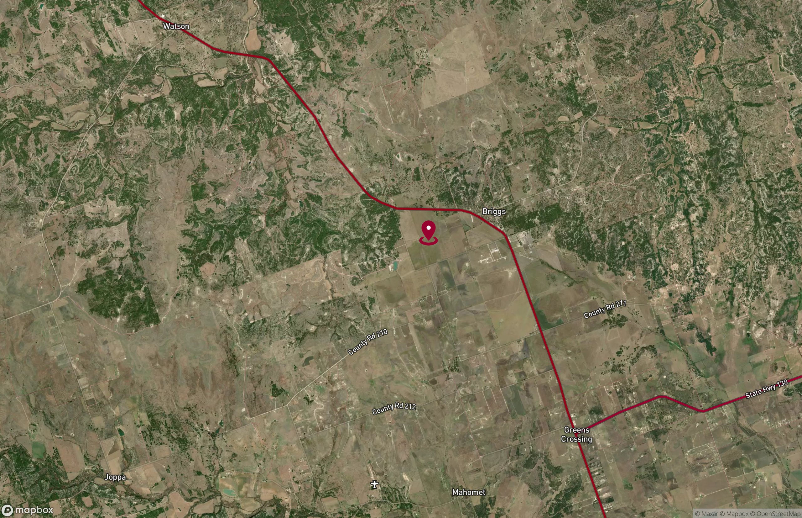 Map Land for Sale - Hwy 183, Briggs, Texas (2)