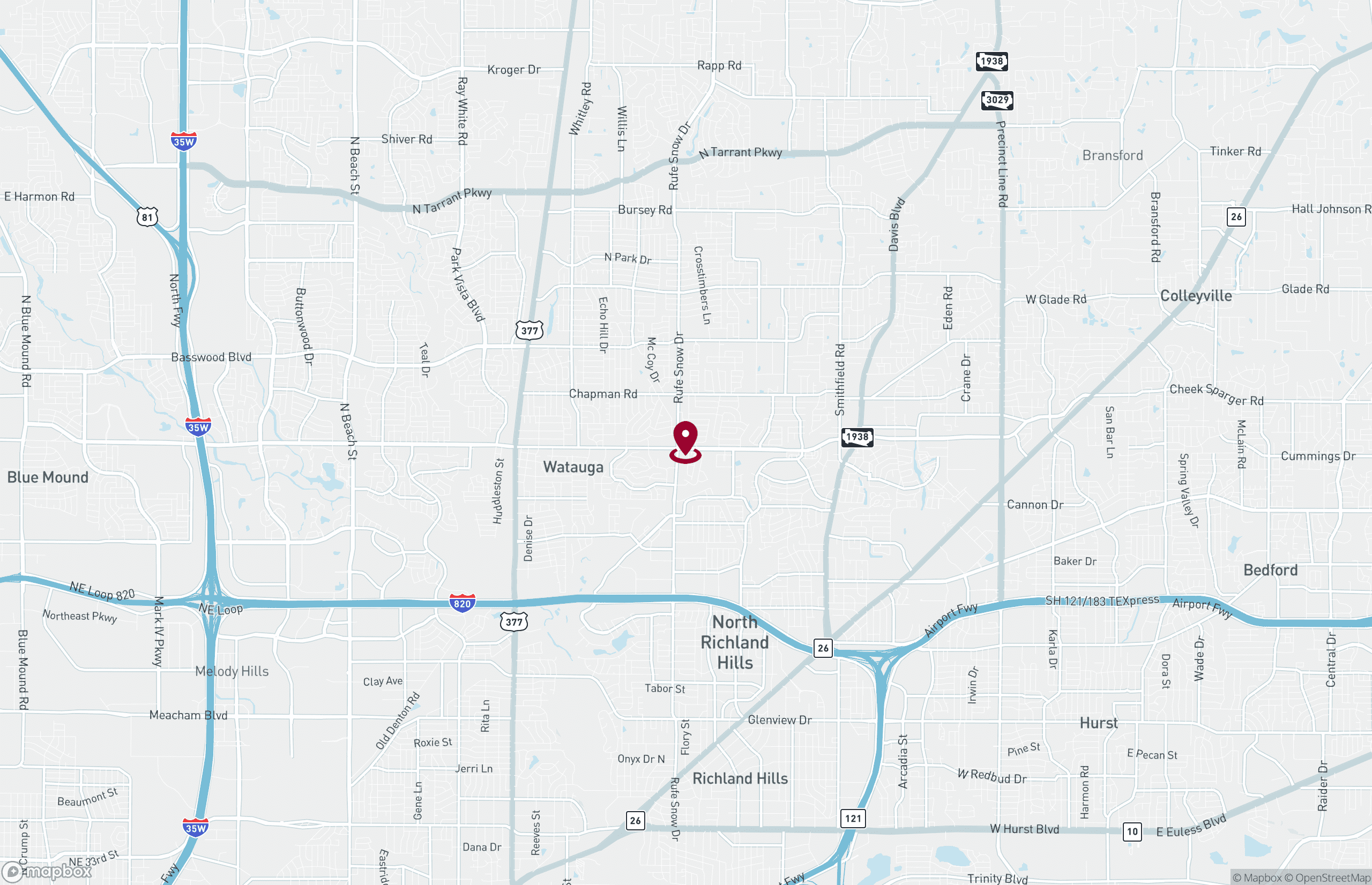 Map Retail Property for Lease - 6300 Rufe Snow Dr, North Richland Hills, Texas, 76148 (2)