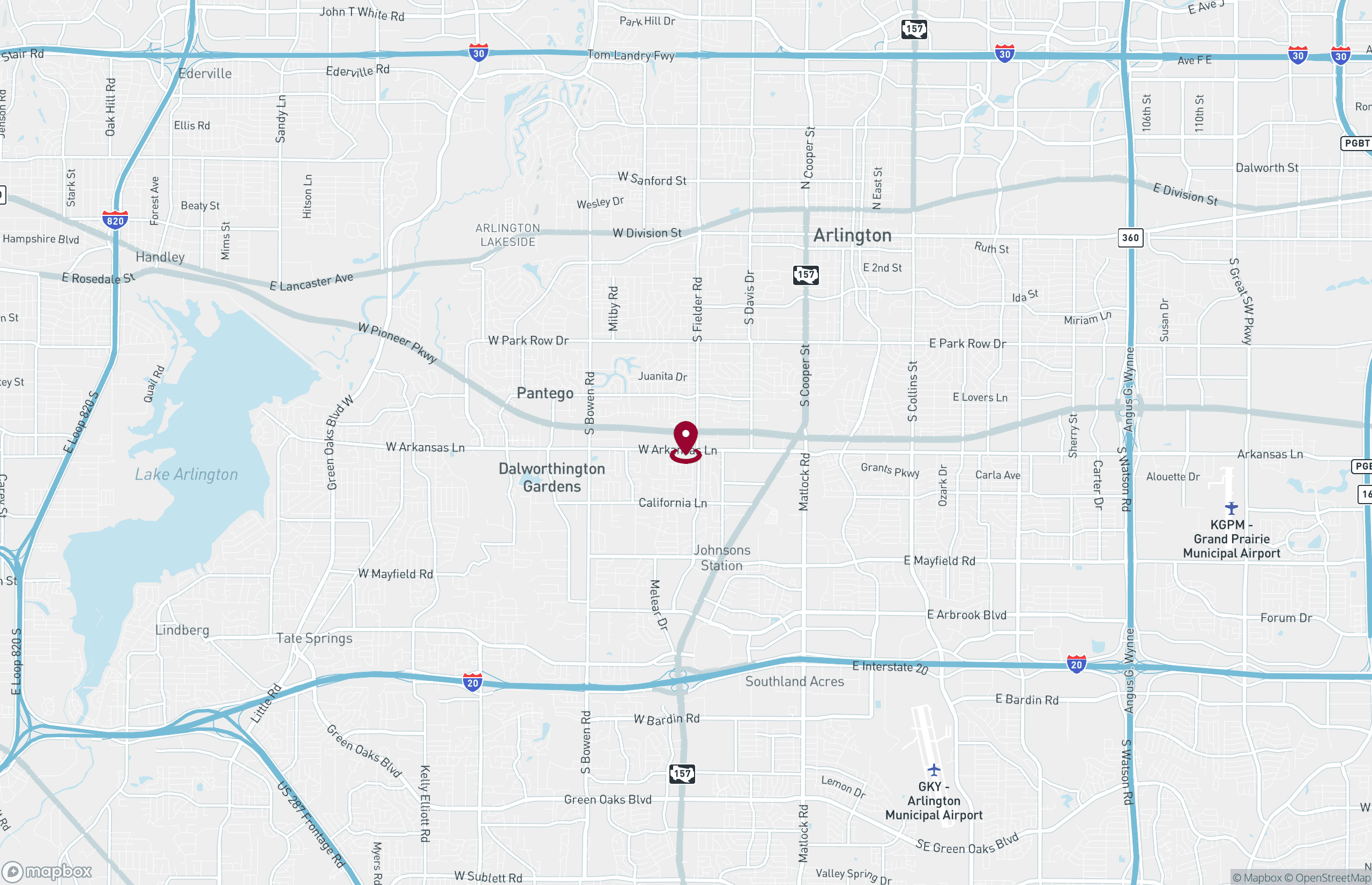 Map Retail Property for Lease - 2208-2212 S Fielder Rd, Arlington, Texas, 76013 (2)