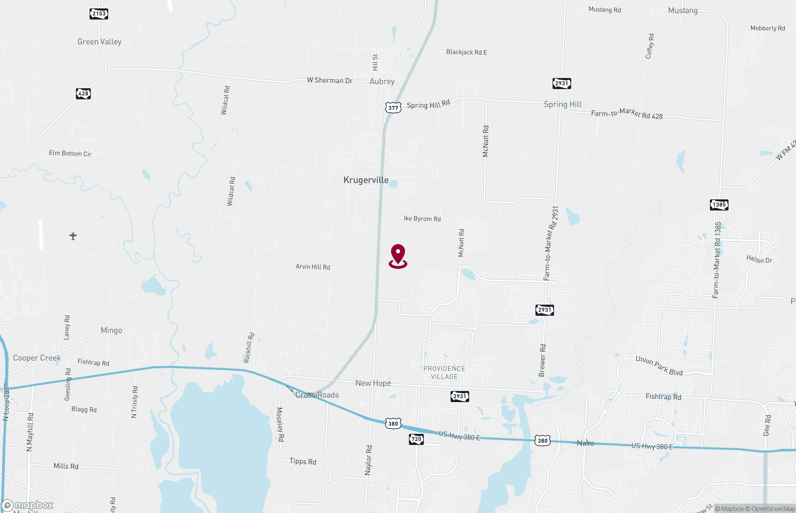 Map Industrial Property for Lease or Sale - 1007 Prosperity Way, Krugerville, Texas, 76227 (2)