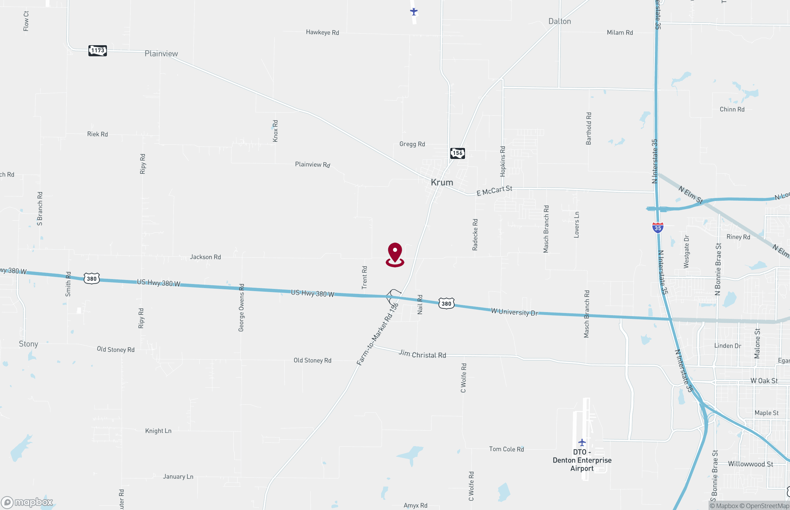 Map Industrial Property for Lease or Sale - 7240 Jackson Rd, Krum, Texas, 76249 (2)