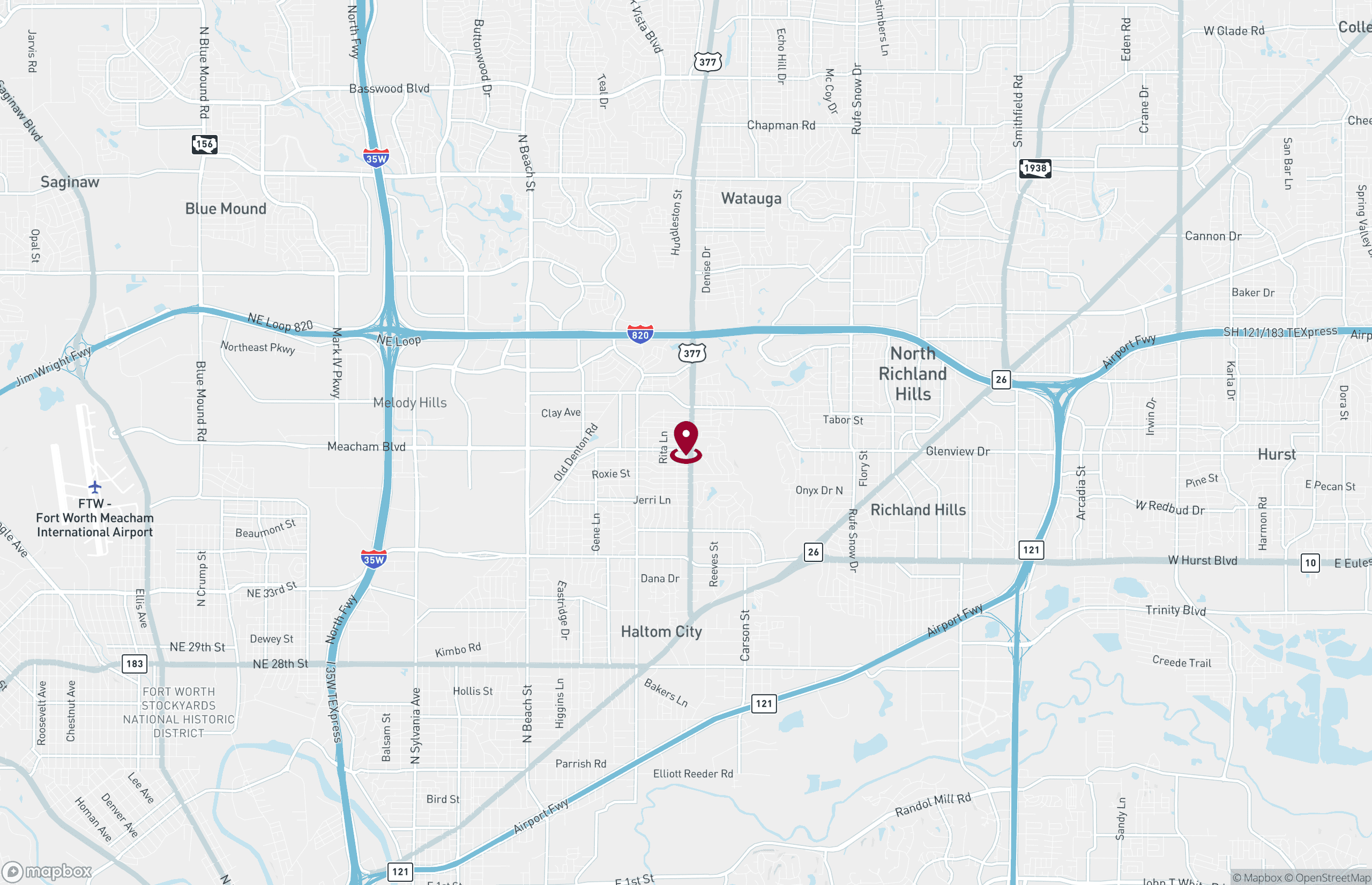 Map Retail Property for Lease - 4105 Denton Highway, Haltom City, Texas, 76117 (2)