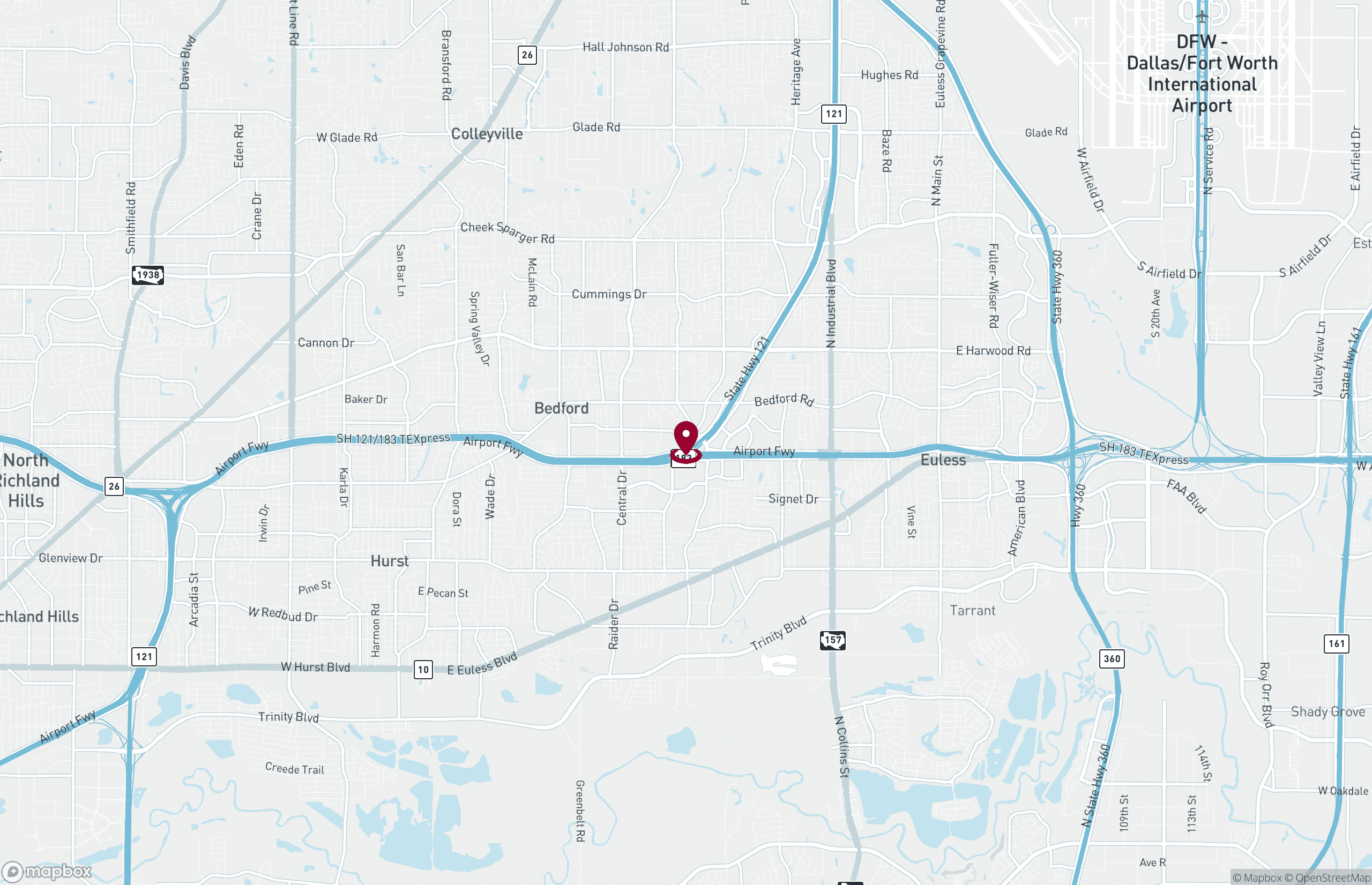 Map Retail Property for Lease - 1805 State Hwy 121, Northeast Tarrant, Texas, 76021 (2)