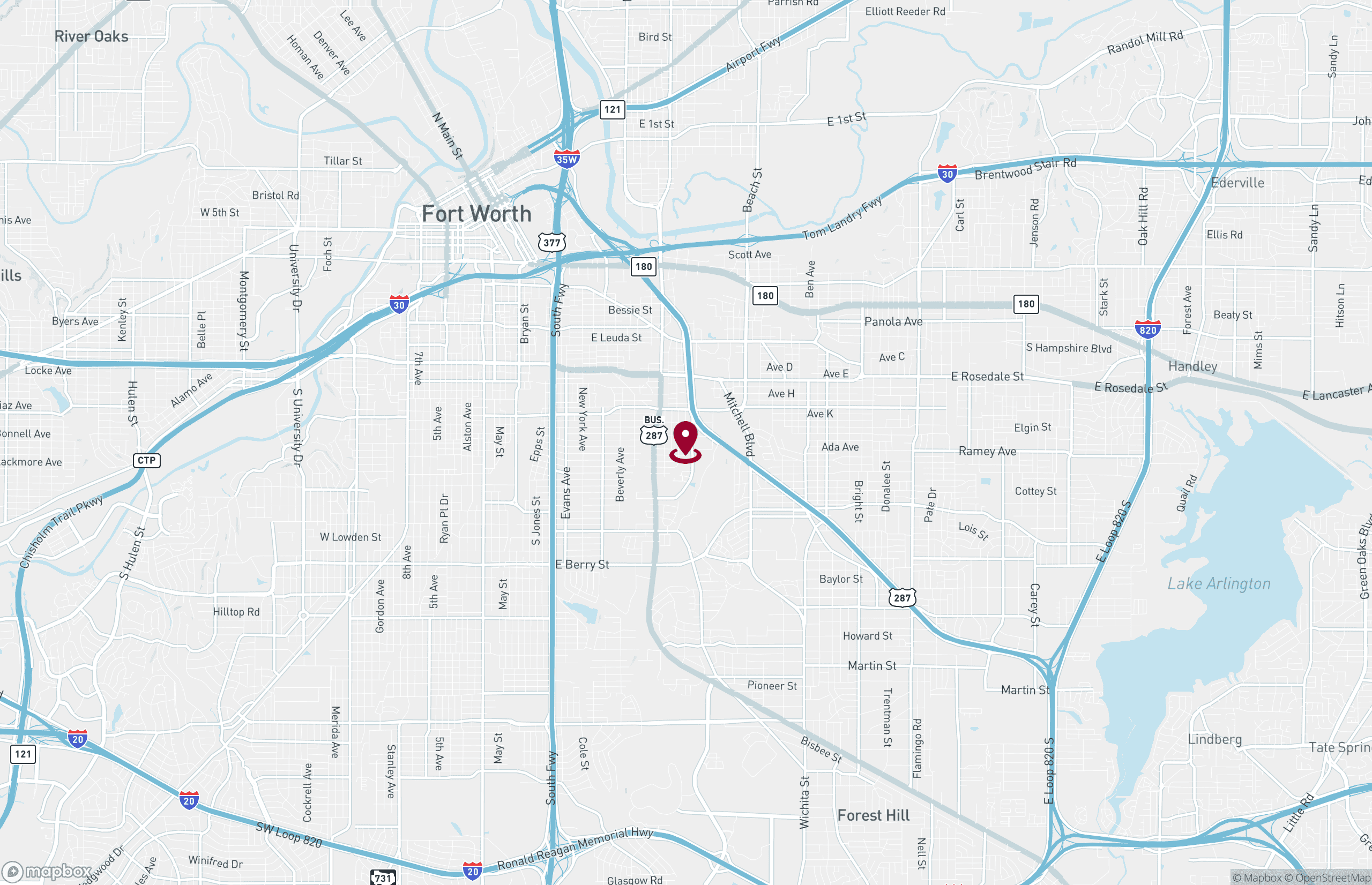 Mapa Industrial Property for Lease or Sale - 2000 E Richmond Ave, Fort Worth, Texas, 76104 (4)