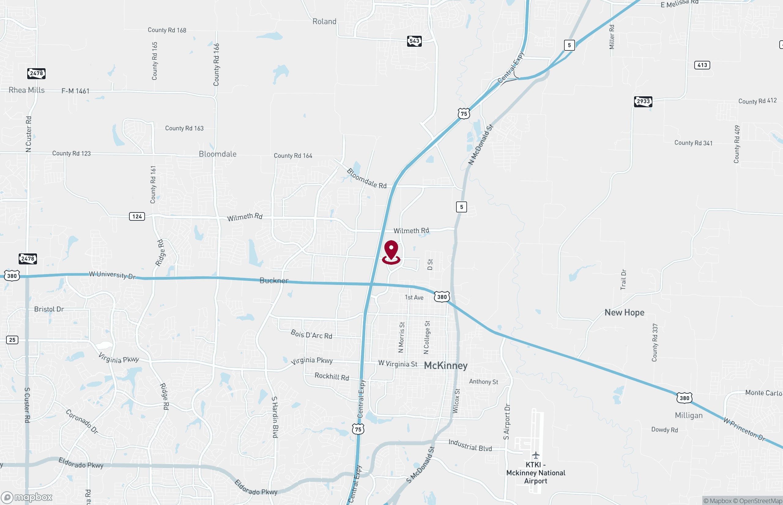 Map Industrial Property for Lease - 2130 Central Circle, McKinney, Texas, 75069 (2)