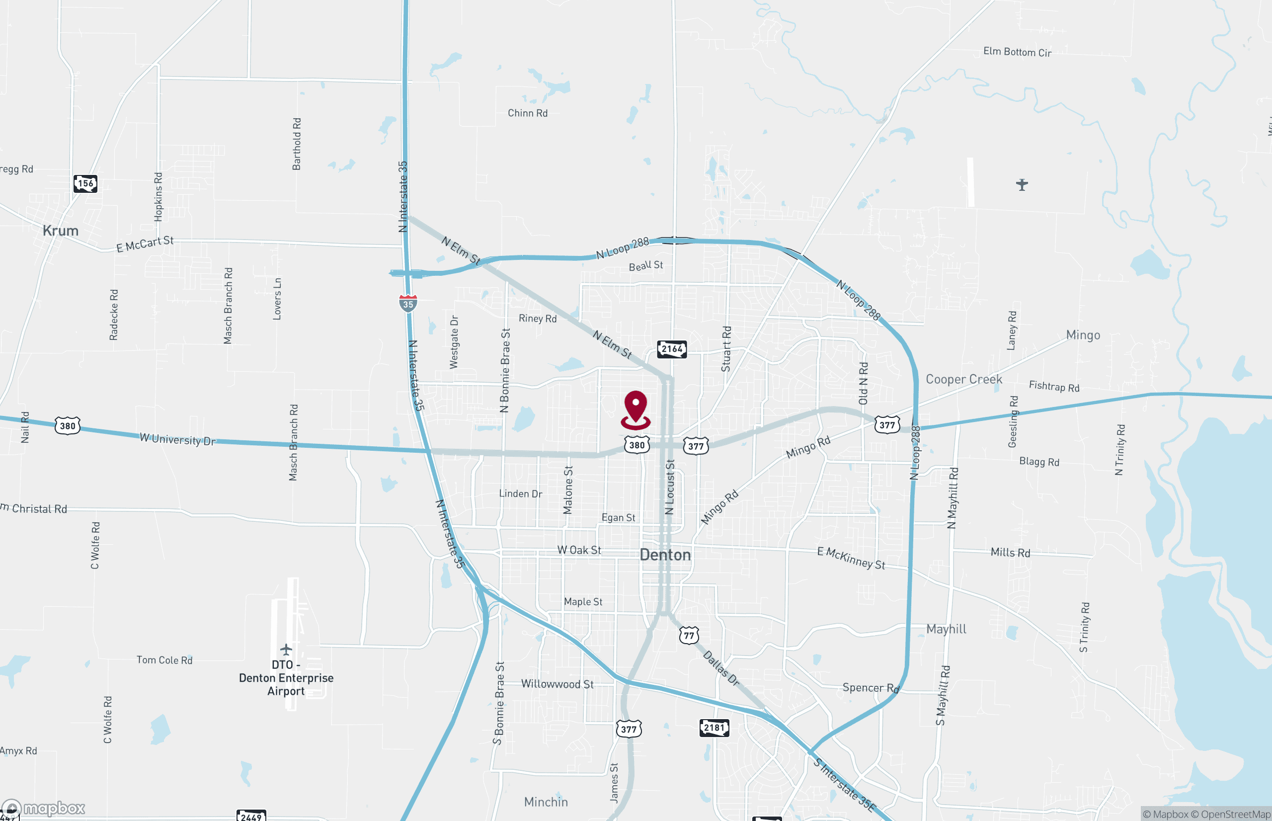 Map Healthcare Property for Sale - 2229 N Carroll Blvd, Denton, Texas, 76201-1833 (2)