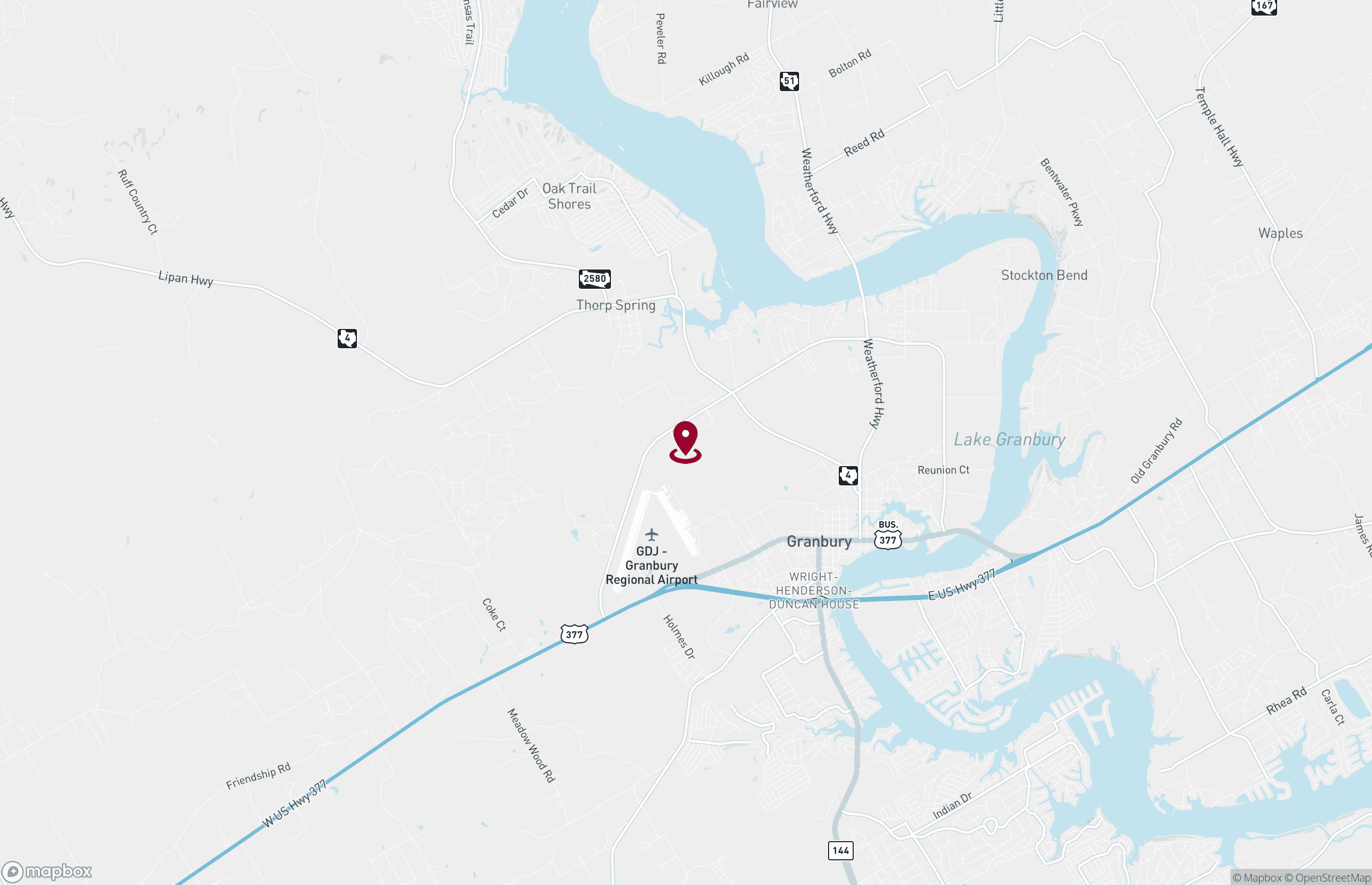 Map Industrial Property for Lease or Sale - 2301 Ruth Smith Dr, Granbury, Texas, 76048 (2)
