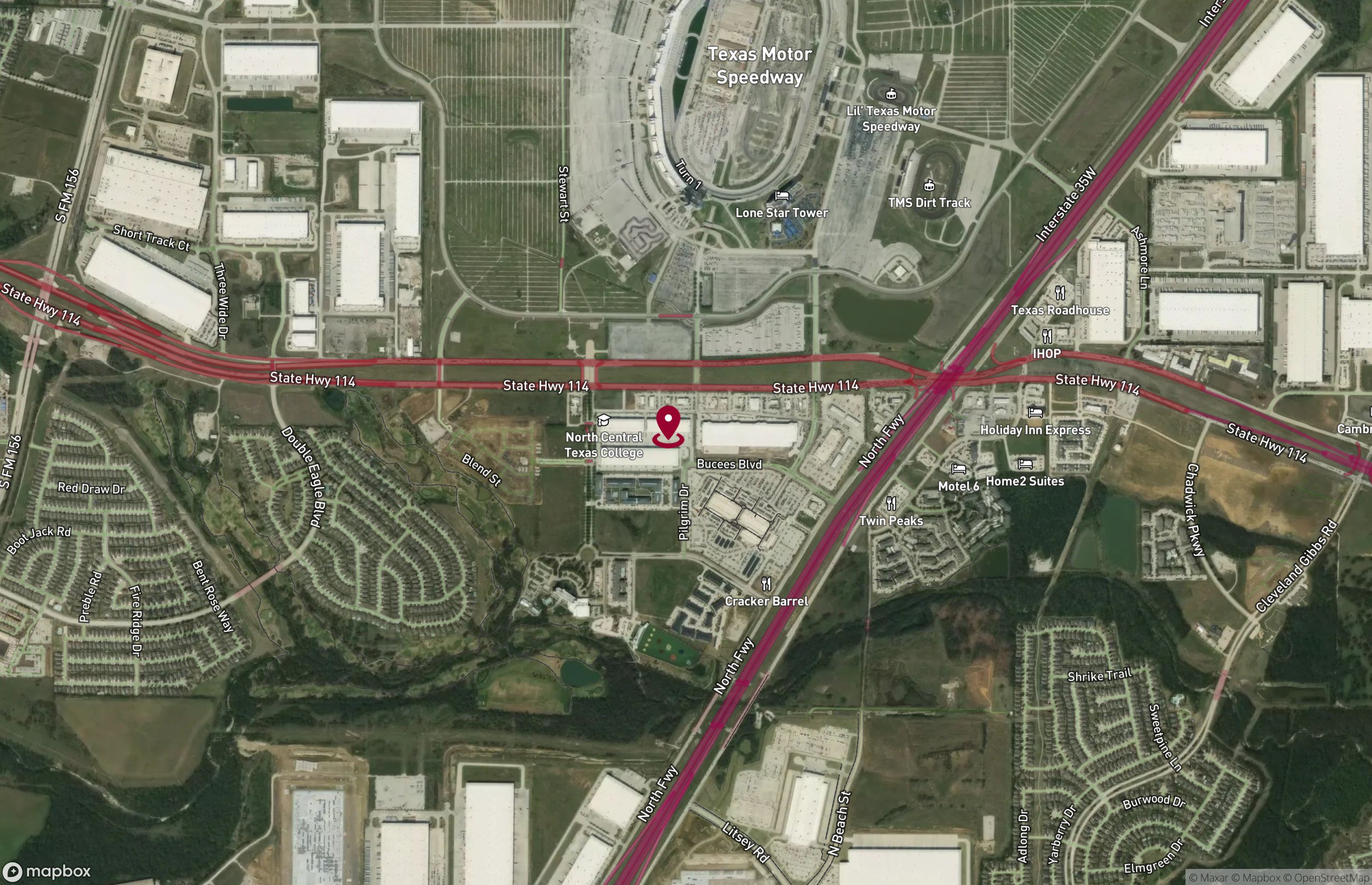 Map Industrial Property for Lease - 3450 Highway 114, Fort Worth, Texas, 76177 (6)