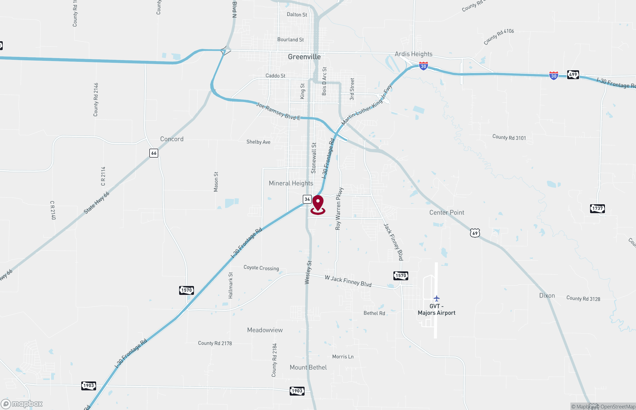 Map Industrial Property for Sale - 7311 Interstate Highway 30, Greenville, Texas, 75402 (3)