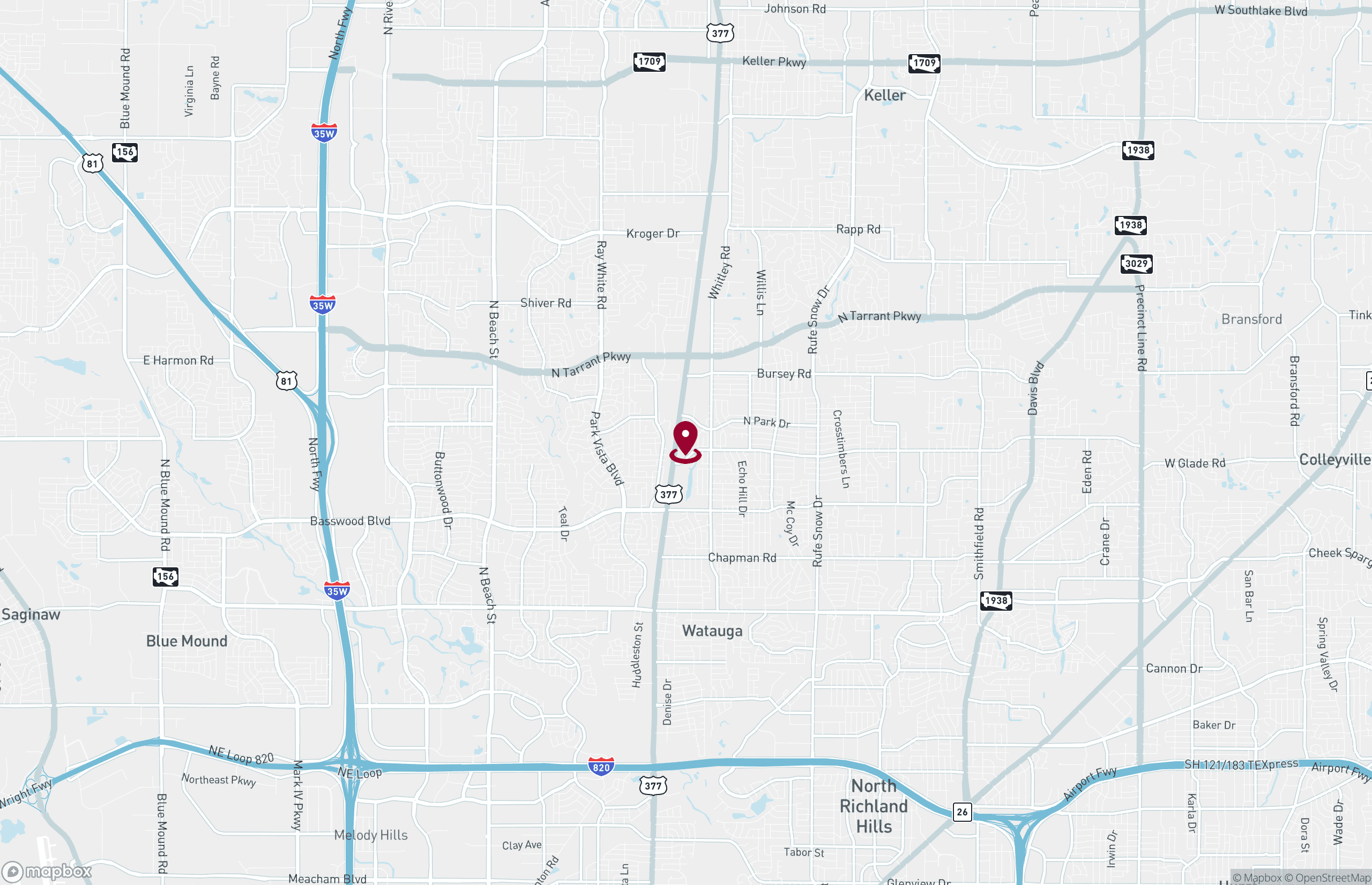 Map Retail Property for Lease - 7612-7620 Denton Hwy, Northeast Tarrant, Texas, 76148 (2)