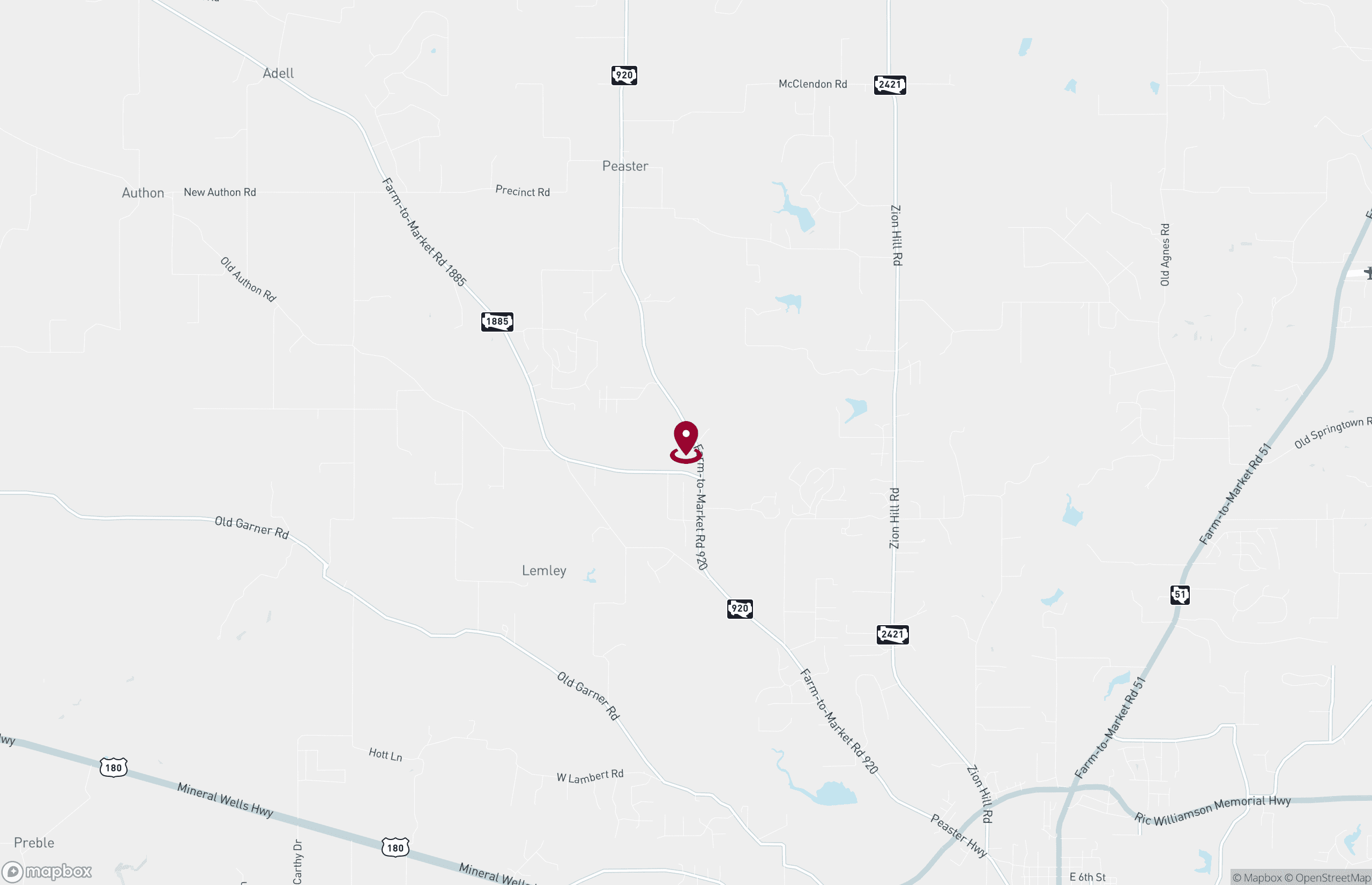Map Industrial Property for Sale - 5901 Fm Rd 920, Weatherford Northwest, Texas, 76088 (2)