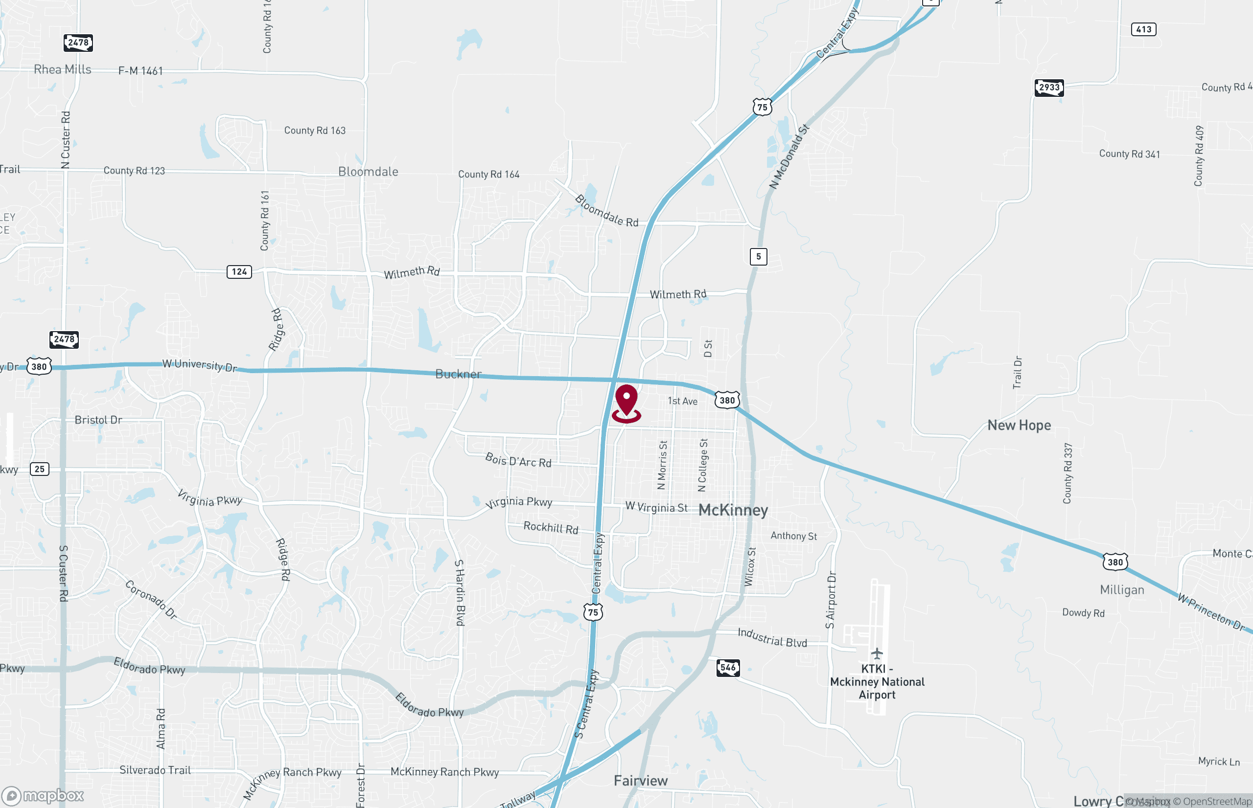 Map Office Property for Sale - 1600 Redbud Blvd, McKinney, Texas, 75069 (2)