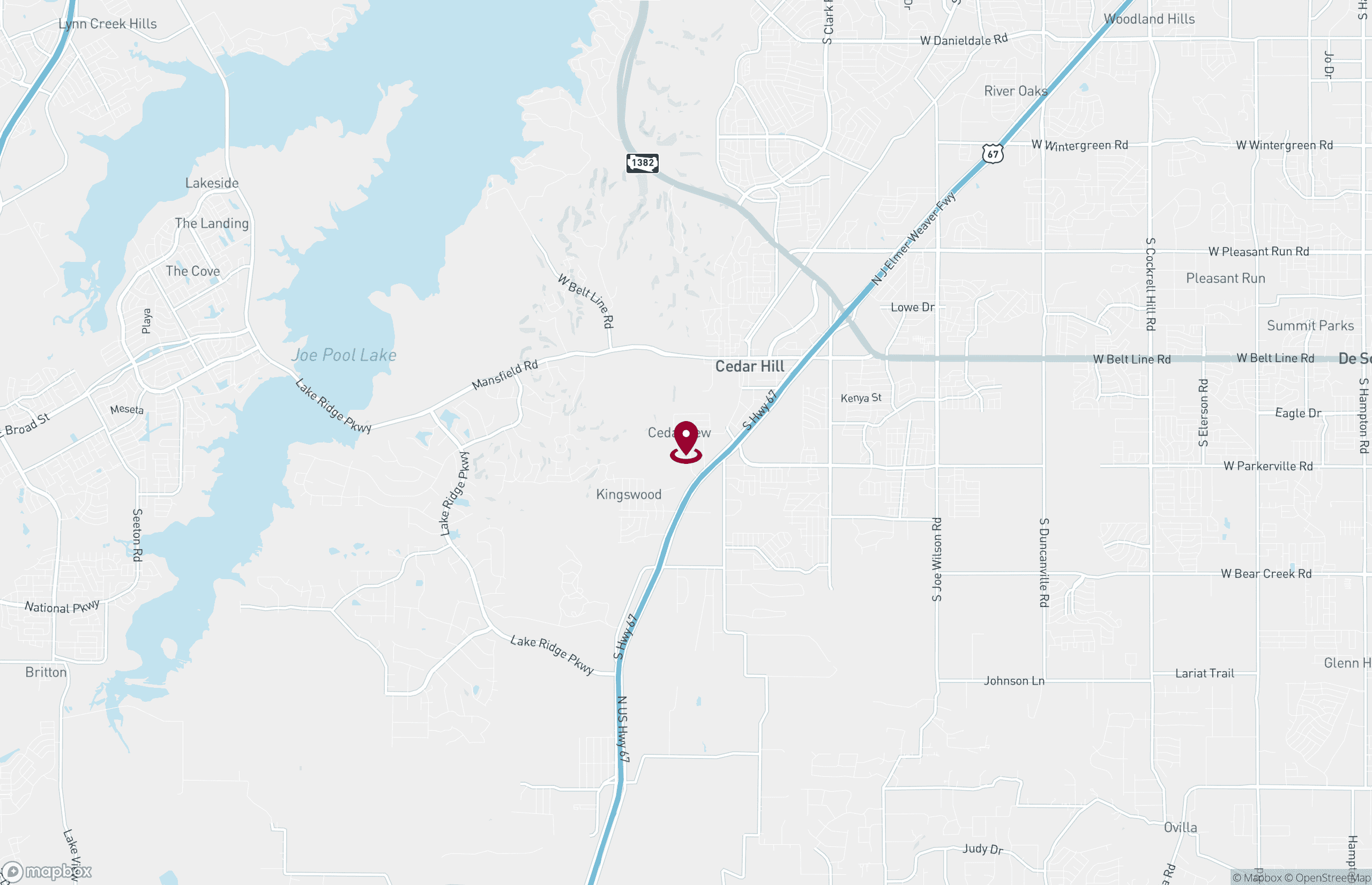 Map Industrial Property for Lease or Sale - 545 Jealouse Way, Cedar Hill, Texas, 75104 (8)