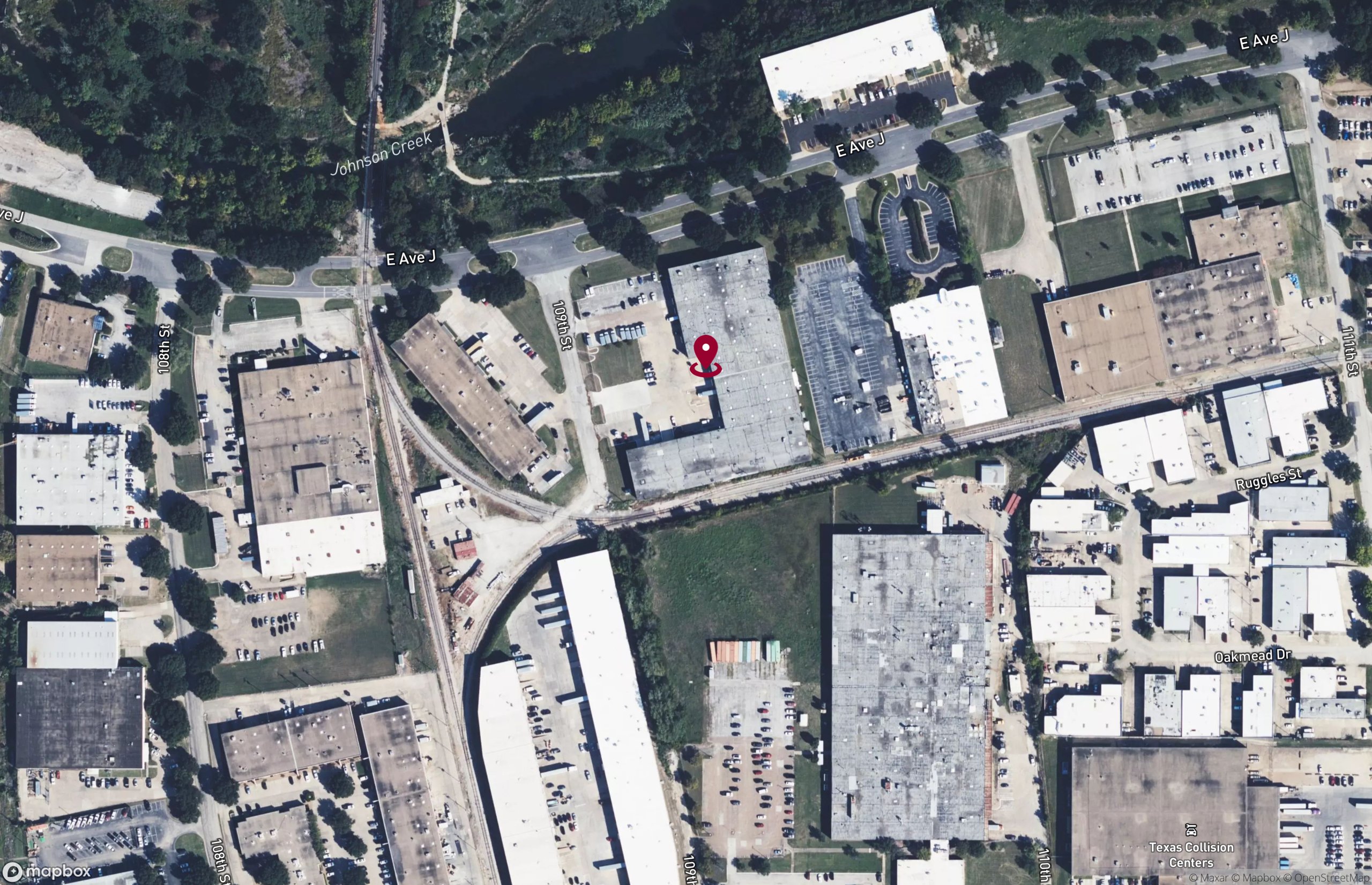 Map Industrial Property for Lease - 1170 109th St, Grand Prairie, Texas, 75050-2604 (2)