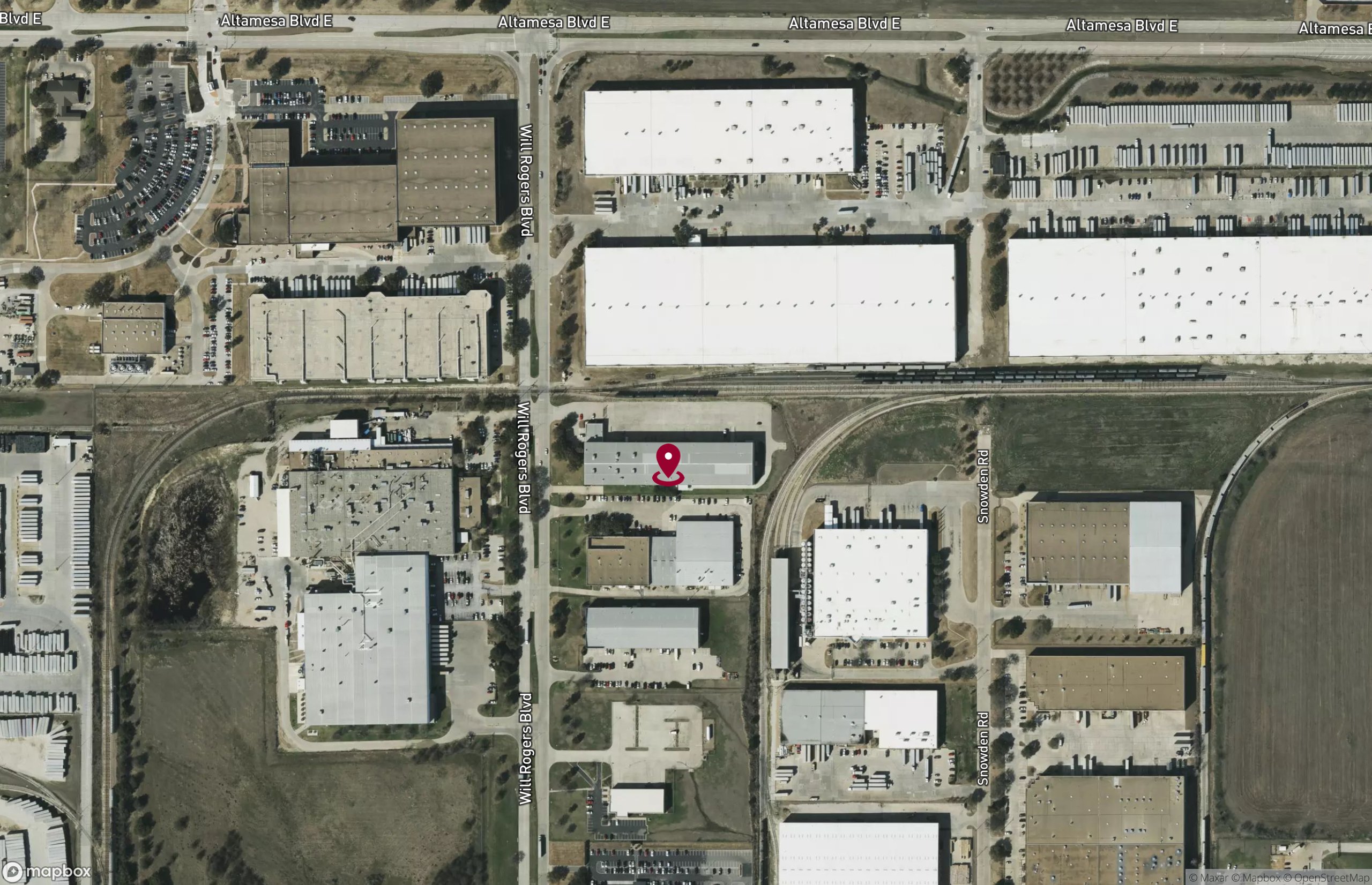 Map Industrial Property for Lease or Sale - 6601 Will Rogers Blvd, Fort Worth, Texas, 76140-6053 (2)