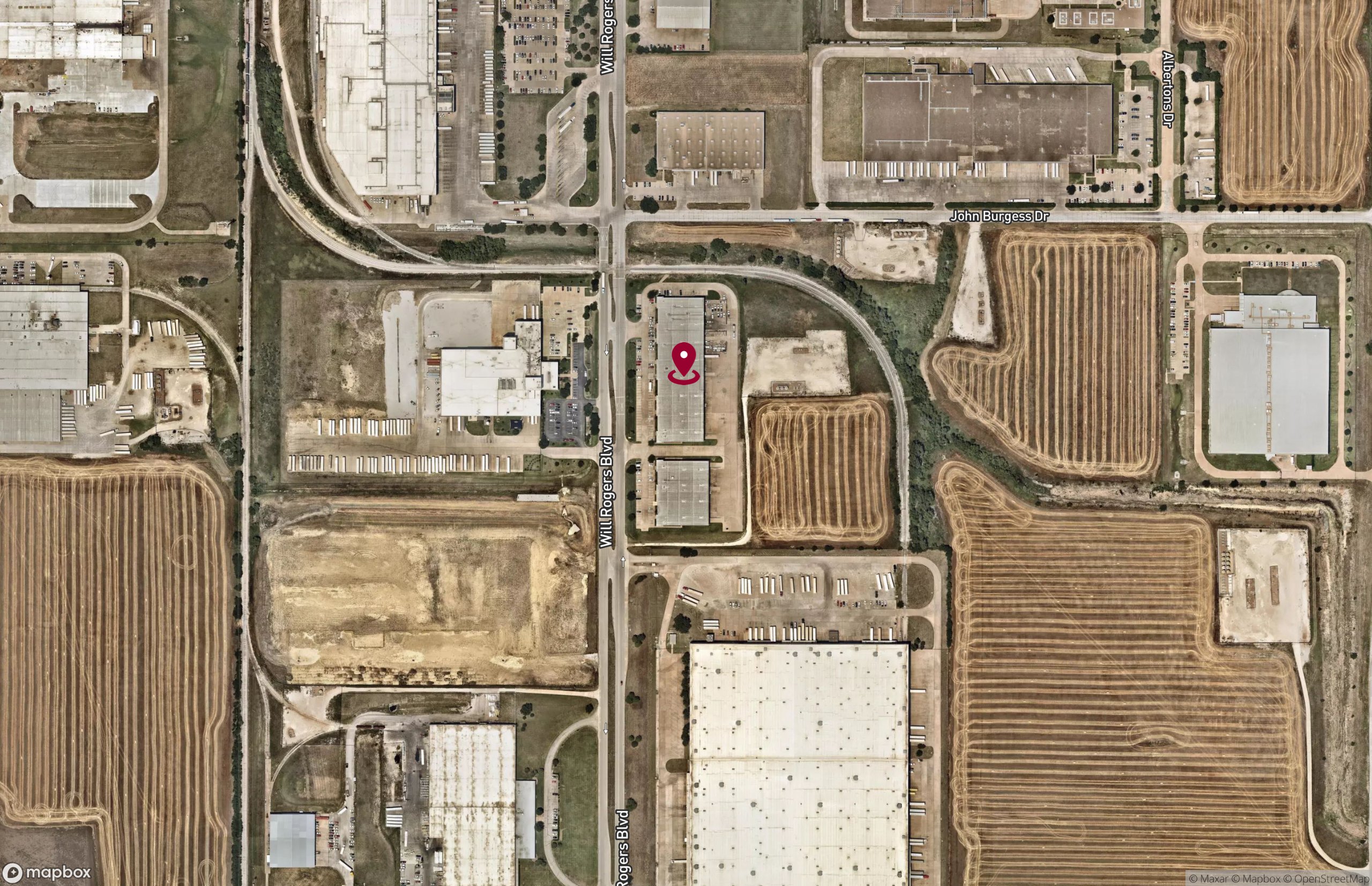 Map Industrial Property for Lease - 7821-7865 Will Rogers Blvd, Fort Worth, Texas, 76140-6027 (2)