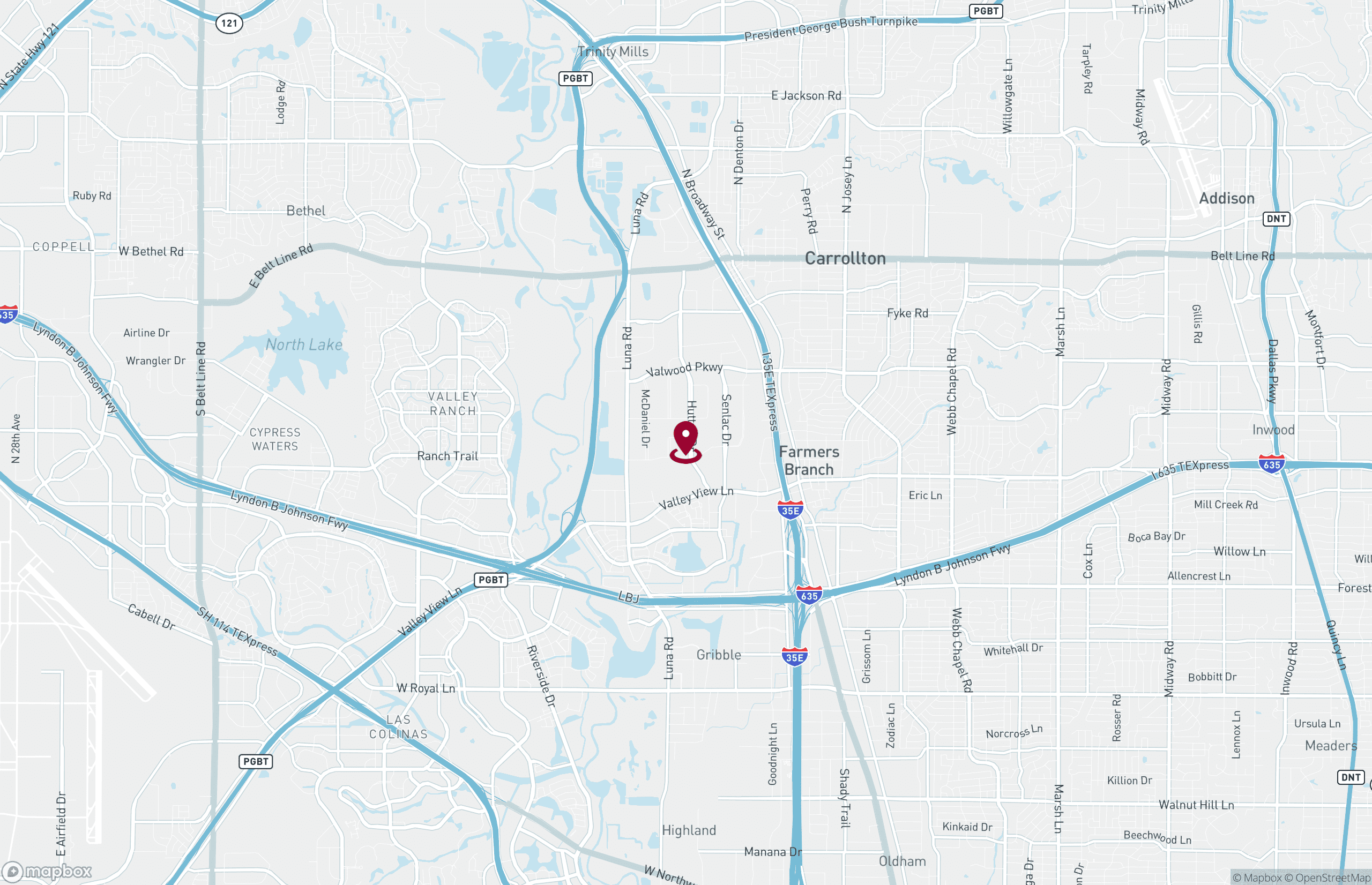 Map Industrial Property for Lease - 13755 Hutton Dr, Farmers Branch, Texas, 75234-9023 (2)