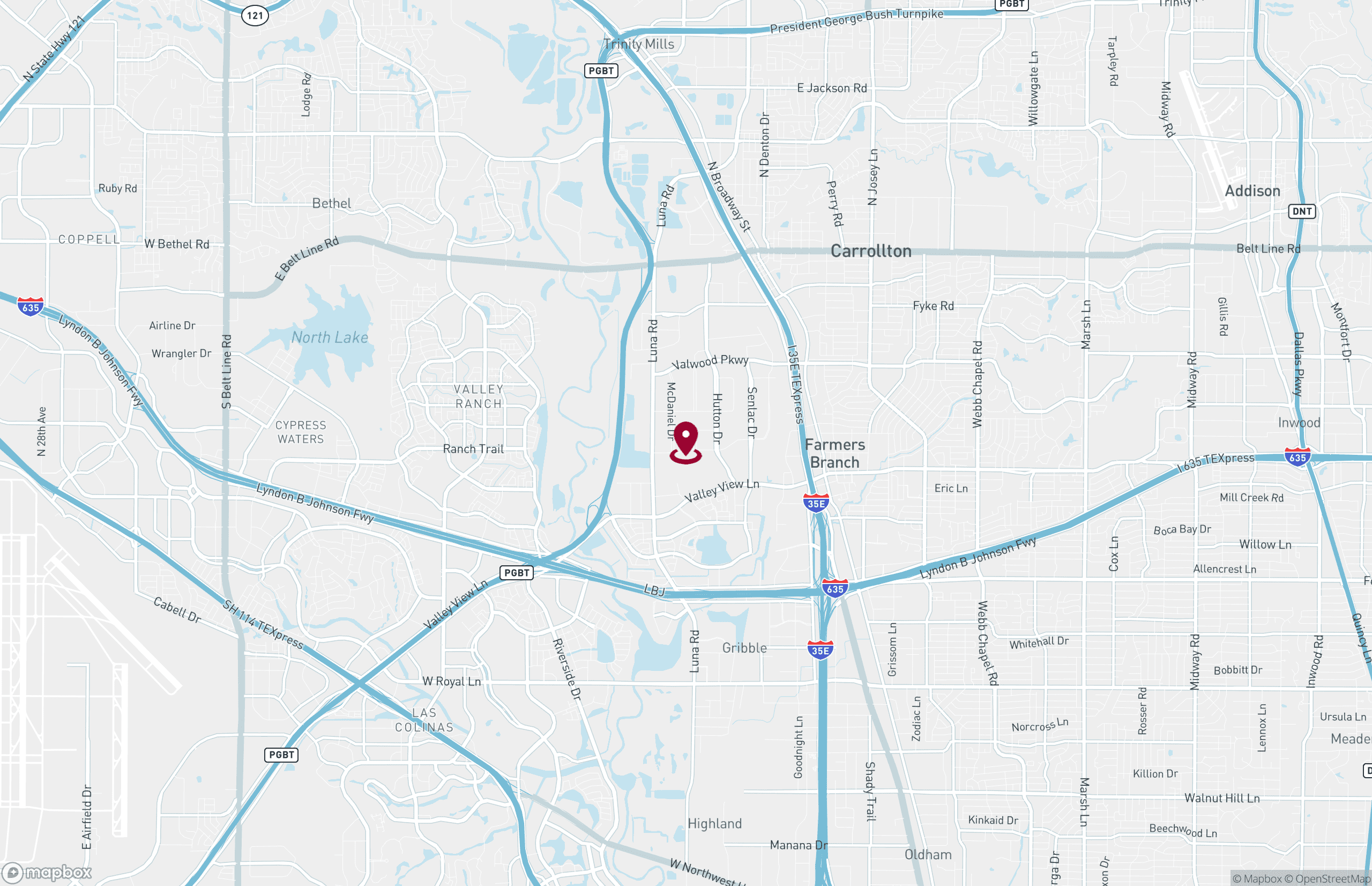 Map Industrial Property for Lease - 13700 Benchmark Dr, Farmers Branch, Texas, 75234-9011 (2)