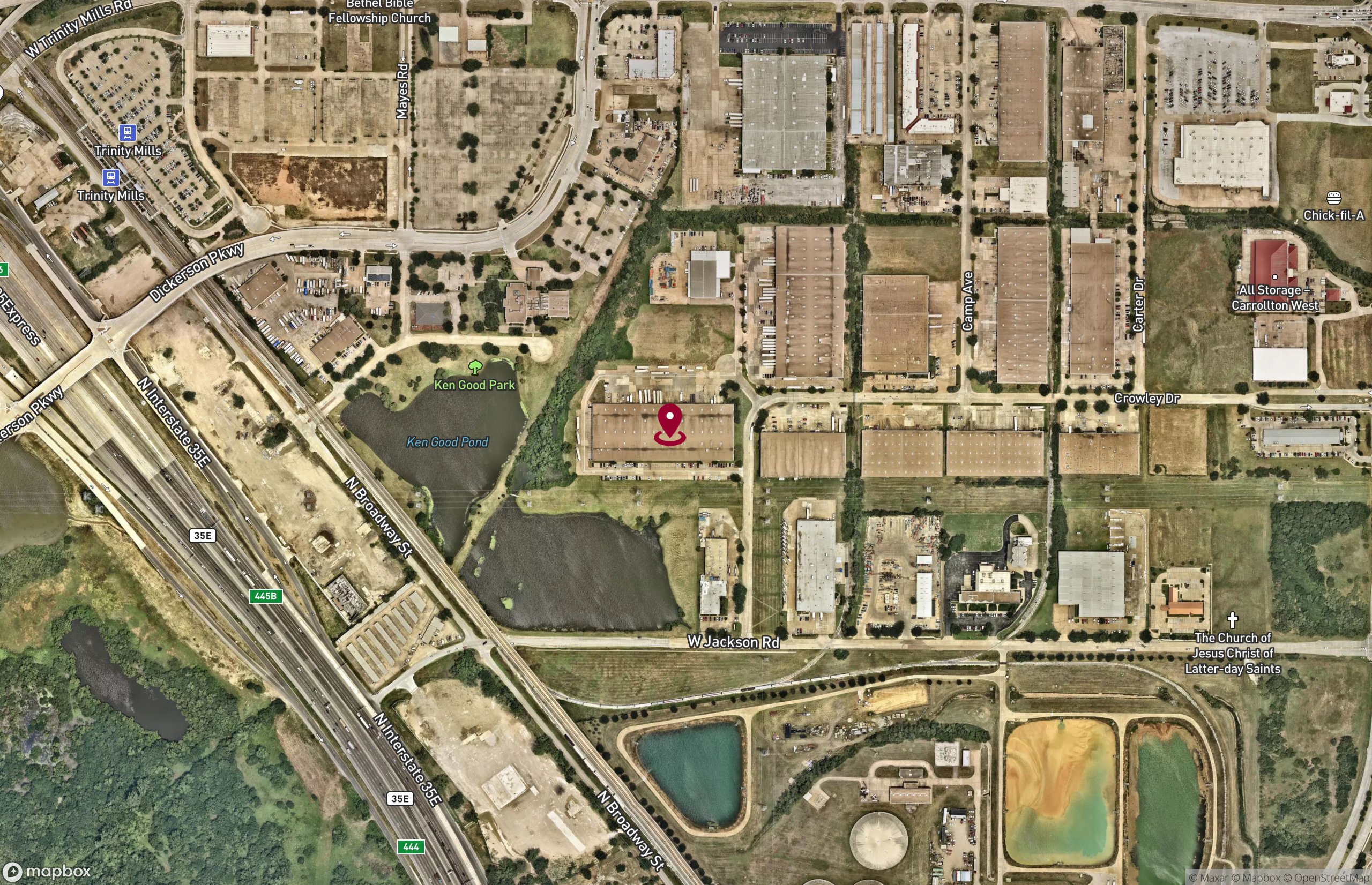 Map Industrial Property for Lease - 1232 Crowley Dr, Carrollton, Texas, 75006-1373 (2)