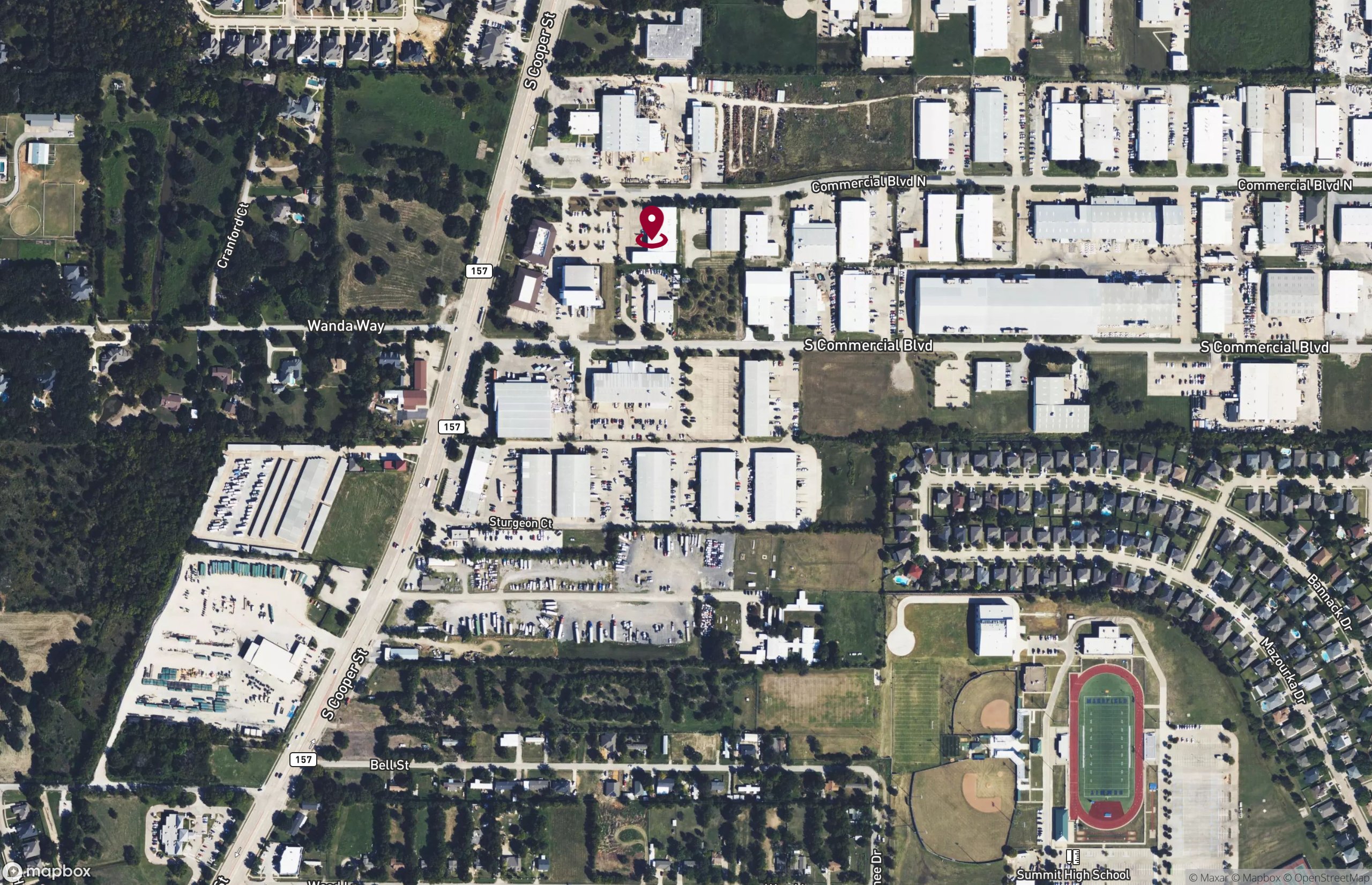 Map Industrial Property for Lease or Sale - 1208 Commercial Blvd N, Arlington, Texas, 76001 (2)