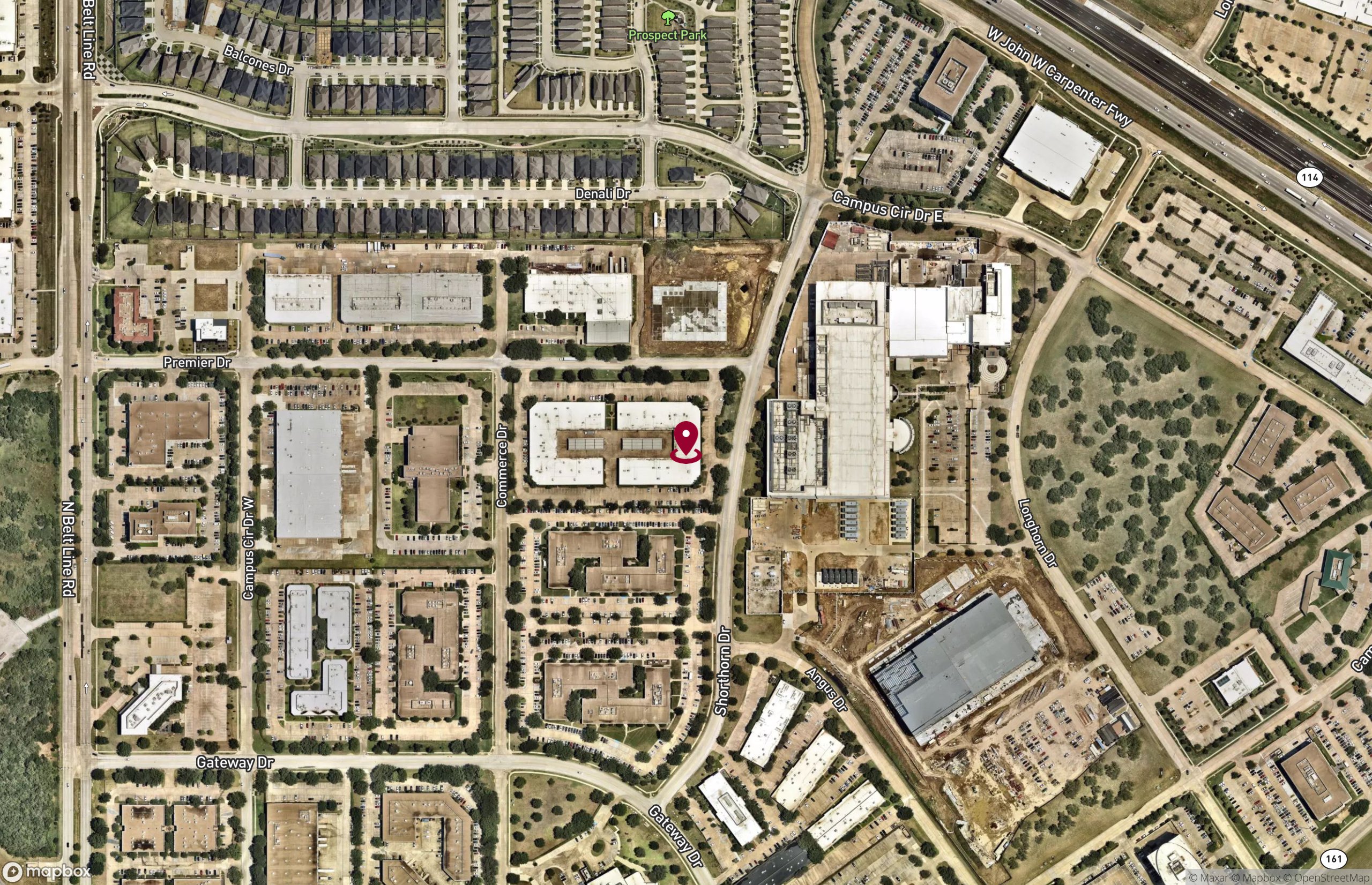 Map Office Property for Rent - 3100 PREMIER Dr, Southwest Dallas, Texas, 75063 (2)