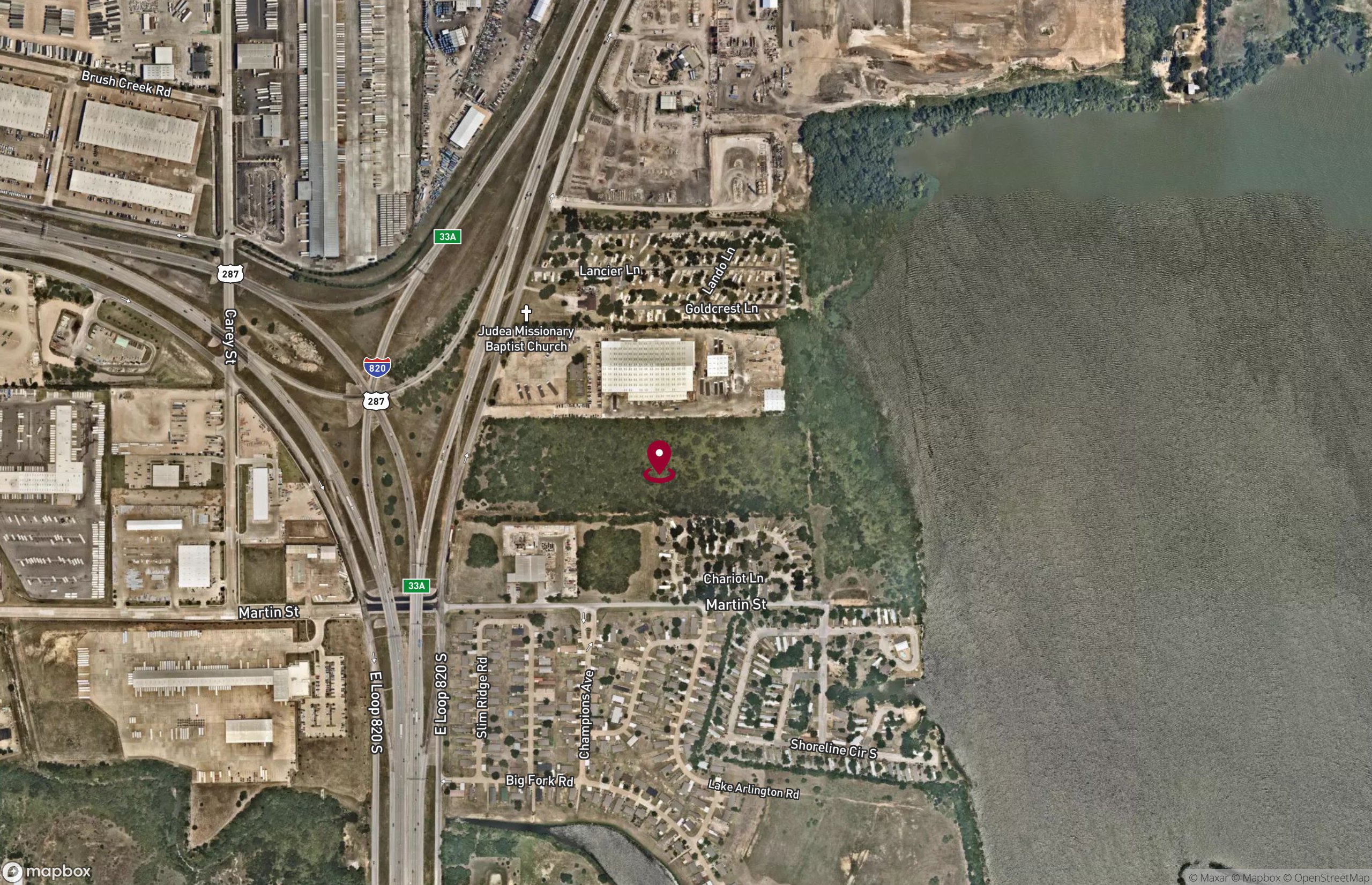 Map Industrial Property for Lease or Sale - 4851 E Loop South Fwy, Fort Worth, Texas, 76119 (3)