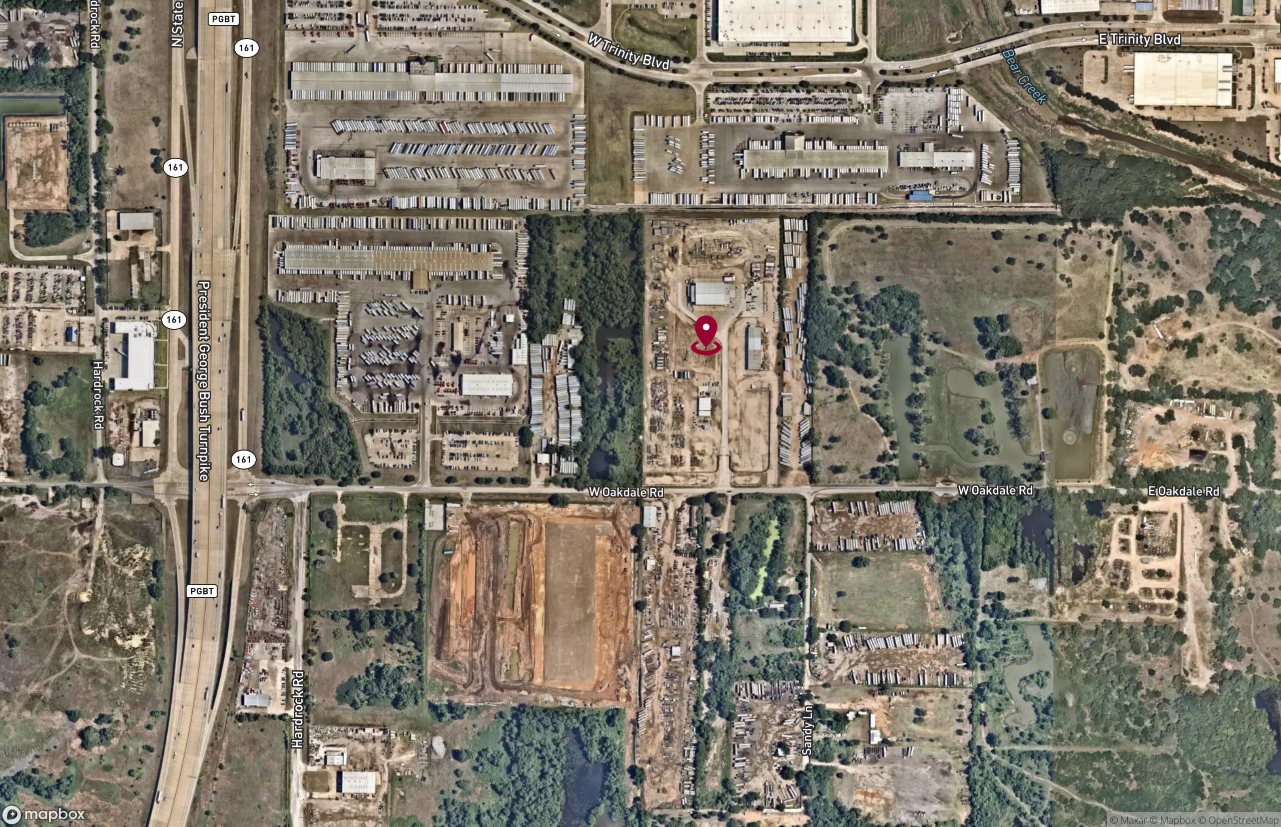 Map Industrial Property for Lease - 502 W Oakdale Rd, Grand Prairie, Texas, 75050 (2)