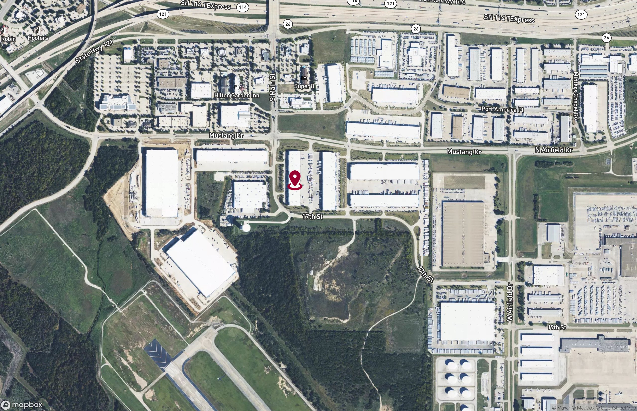 Map Industrial Property for Lease - 1160 Mustang Dr, Grapevine, Texas, 76051 (3)