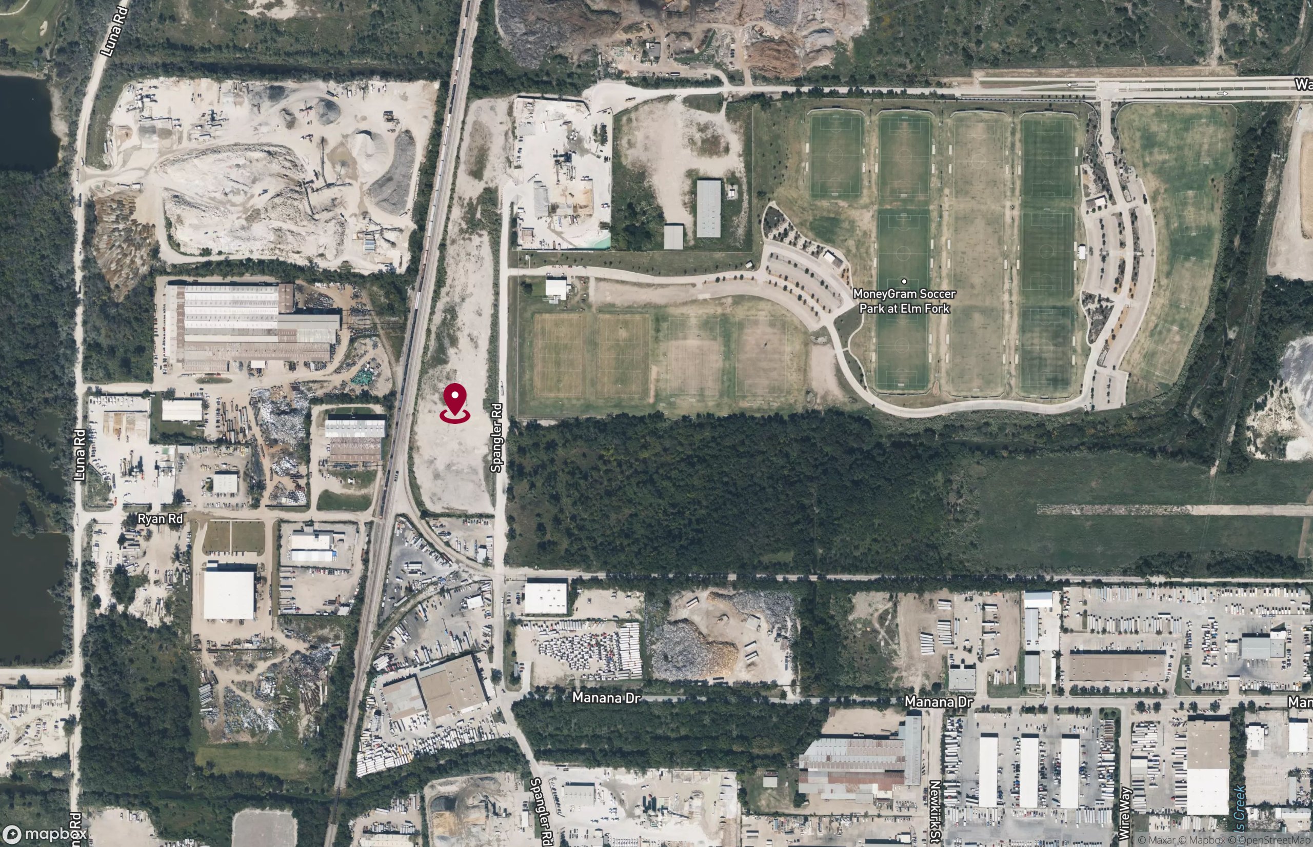 Map Land for Lease - 10801 Spangler Rd, Dallas, Texas, 75220 (2)