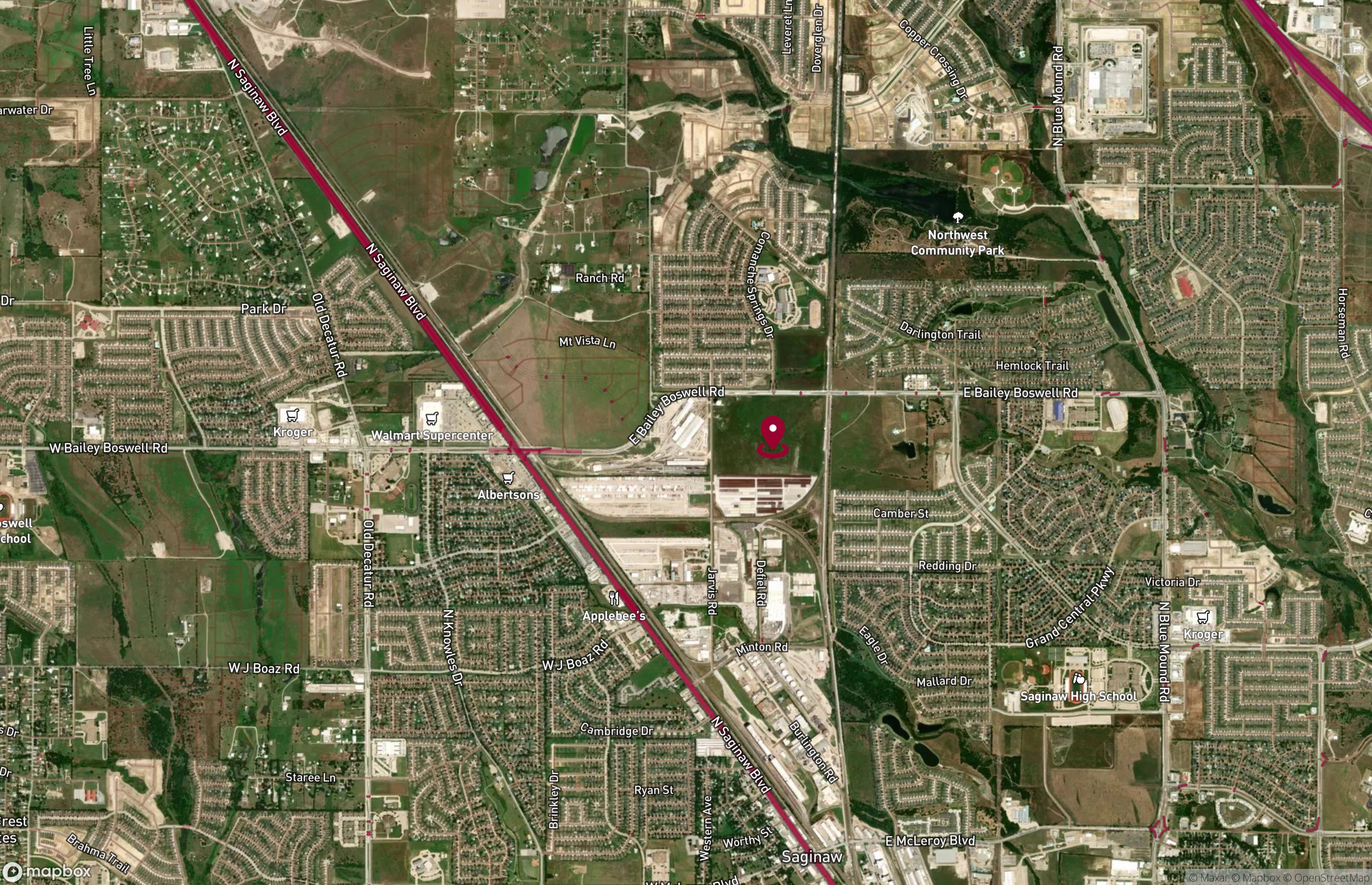 Map Land for Sale - 1300 Jarvis Rd, Saginaw, Texas, 76179 (2)