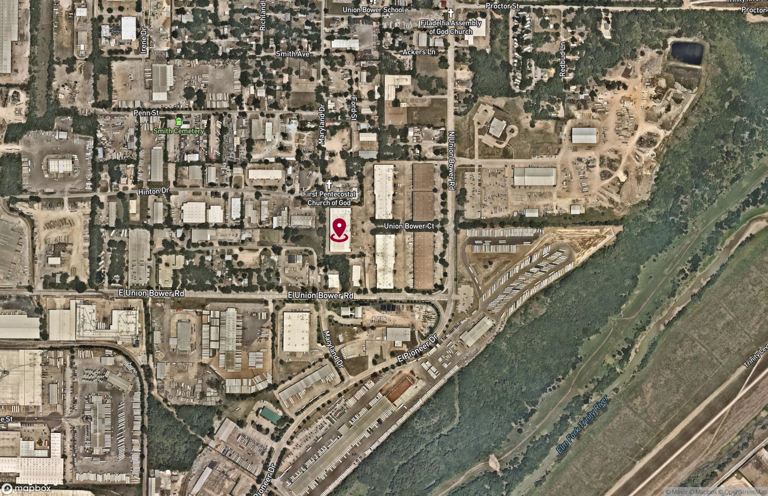 Map Industrial Property for Lease - 300 Union Bower Ct, Irving, Texas, 75061 (2)