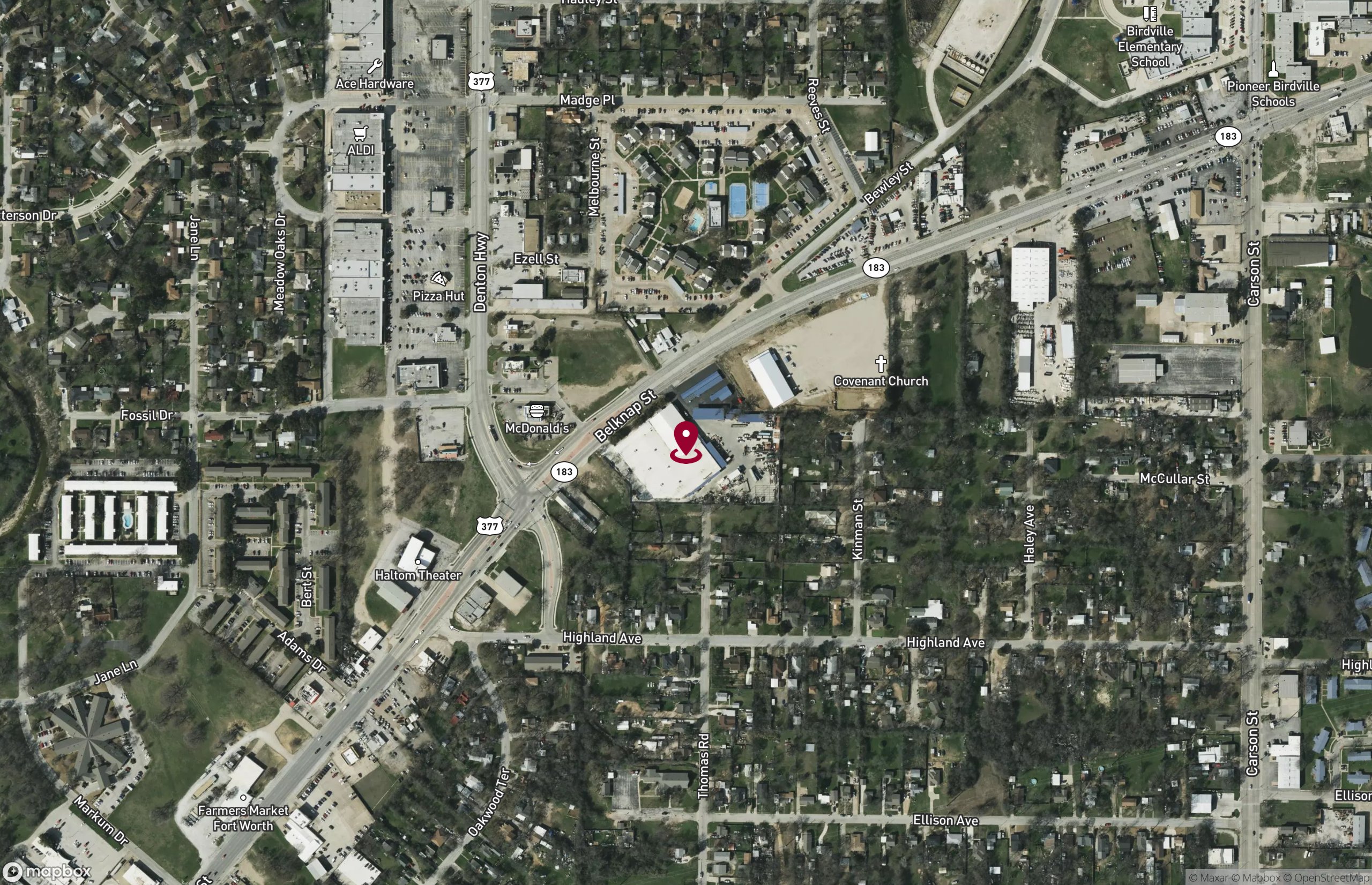 Map Industrial Property for Sale - 5700 East Belknap Street, Fort Worth, Texas, 76117 (2)