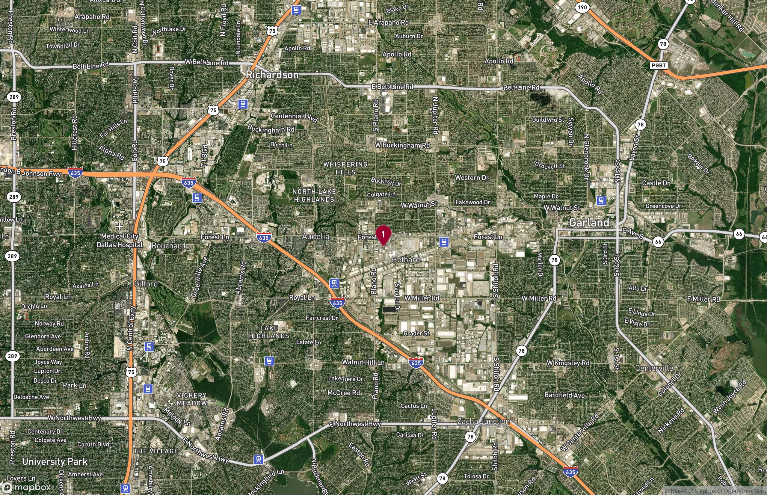 Map Industrial Property for Lease - 11610 Chairman Dr, Dallas, Texas, 75243 (2)